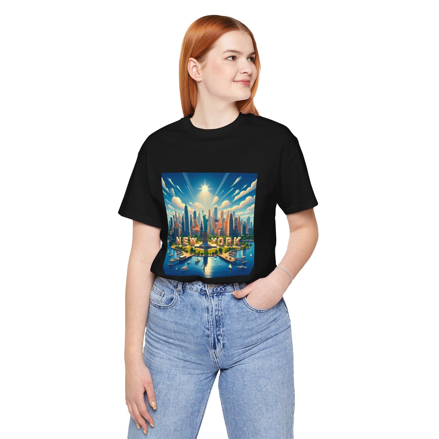 New York Disney Pixar Style Jersey Short Sleeve Tee