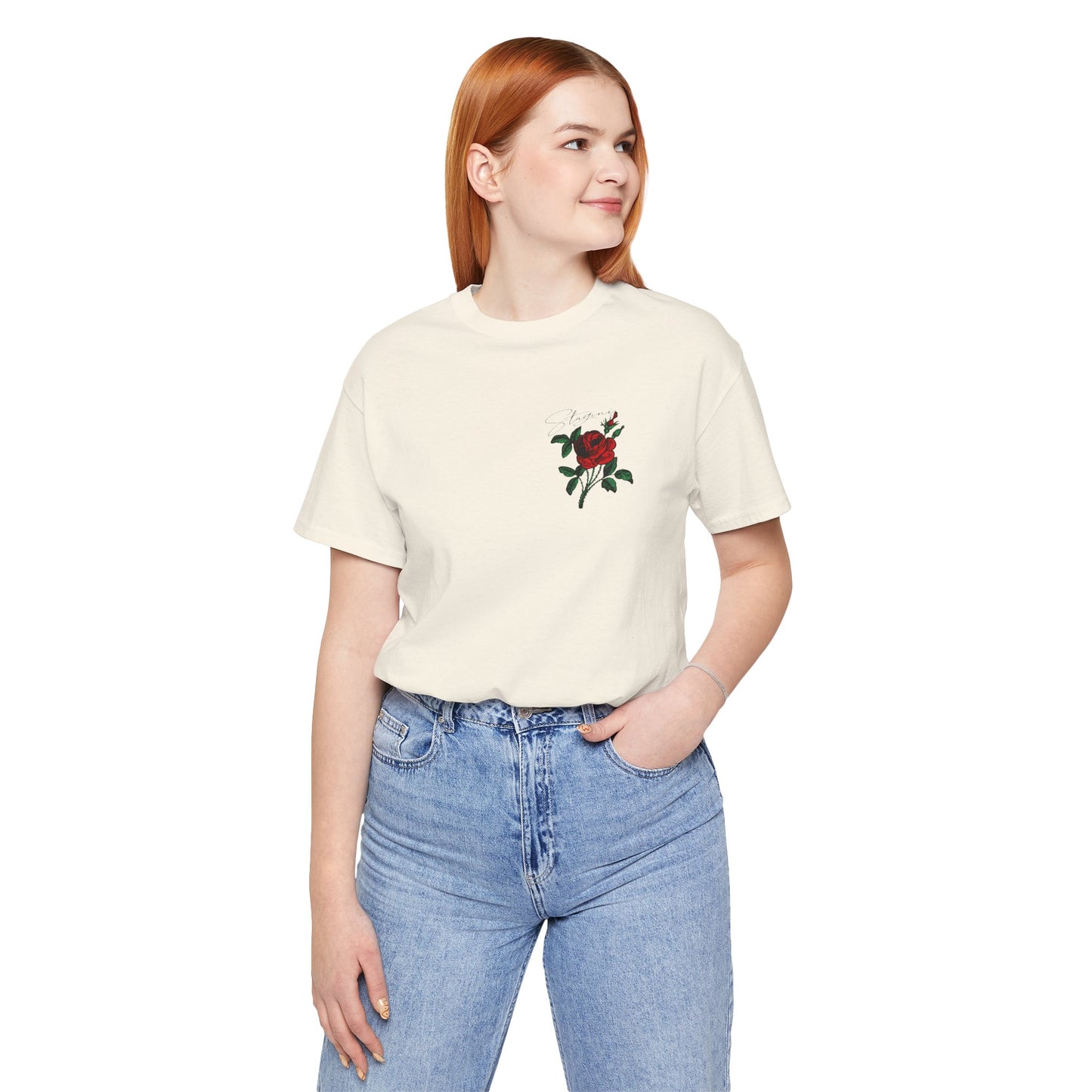 Elegant Rose Jersey Short Sleeve Tee