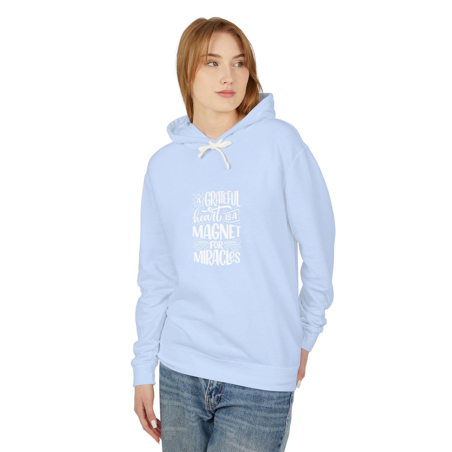 Peace Of Mind And Soul Lightweight Hooded Sweatshirt