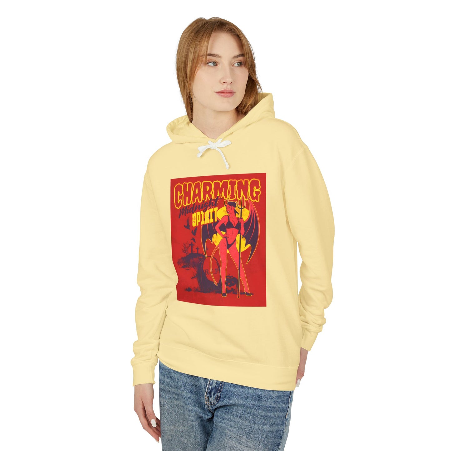 Charming Midnight Spirit Lightweight Hooded Sweatshirt