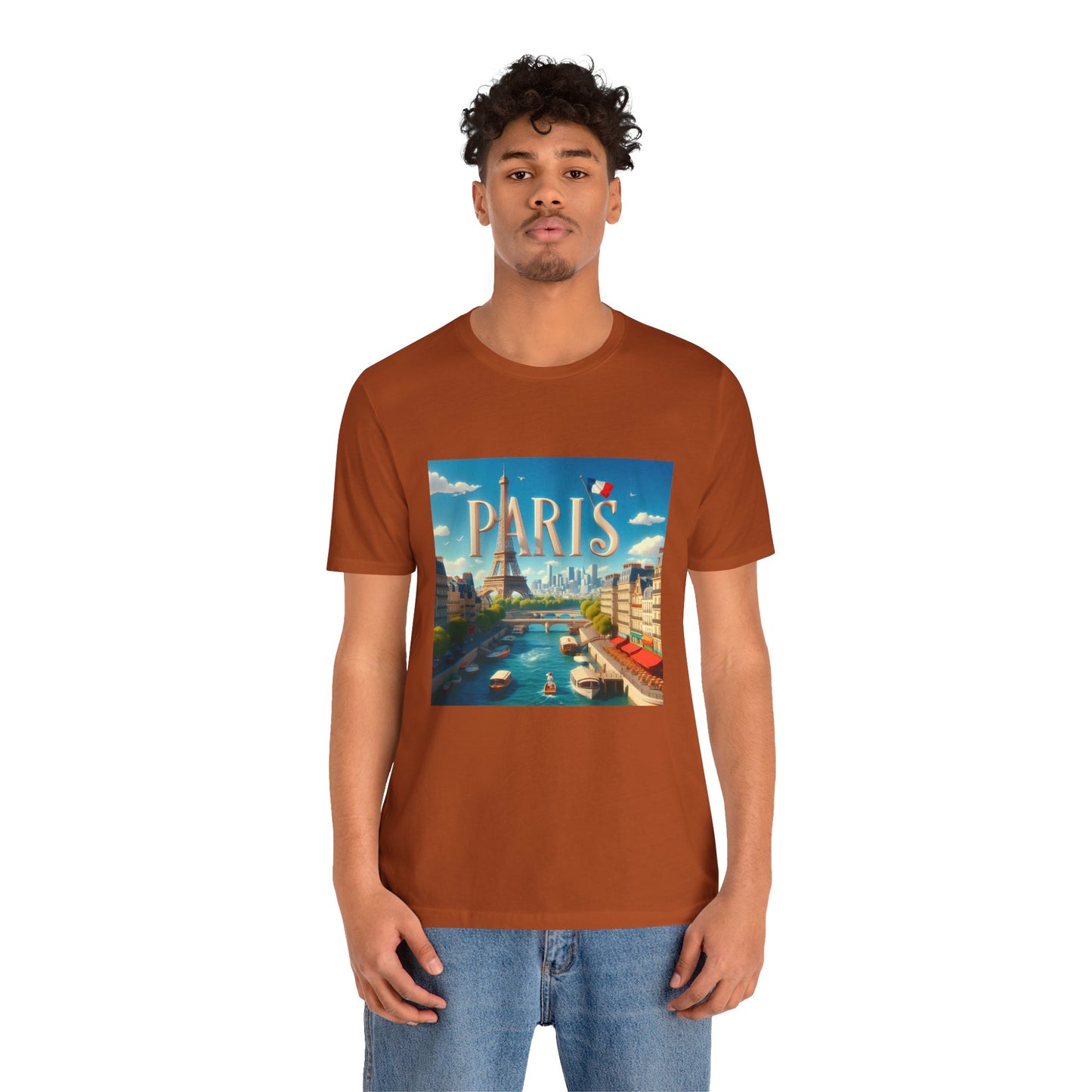 Paris Disney Pixar Style Jersey Short Sleeve Tee