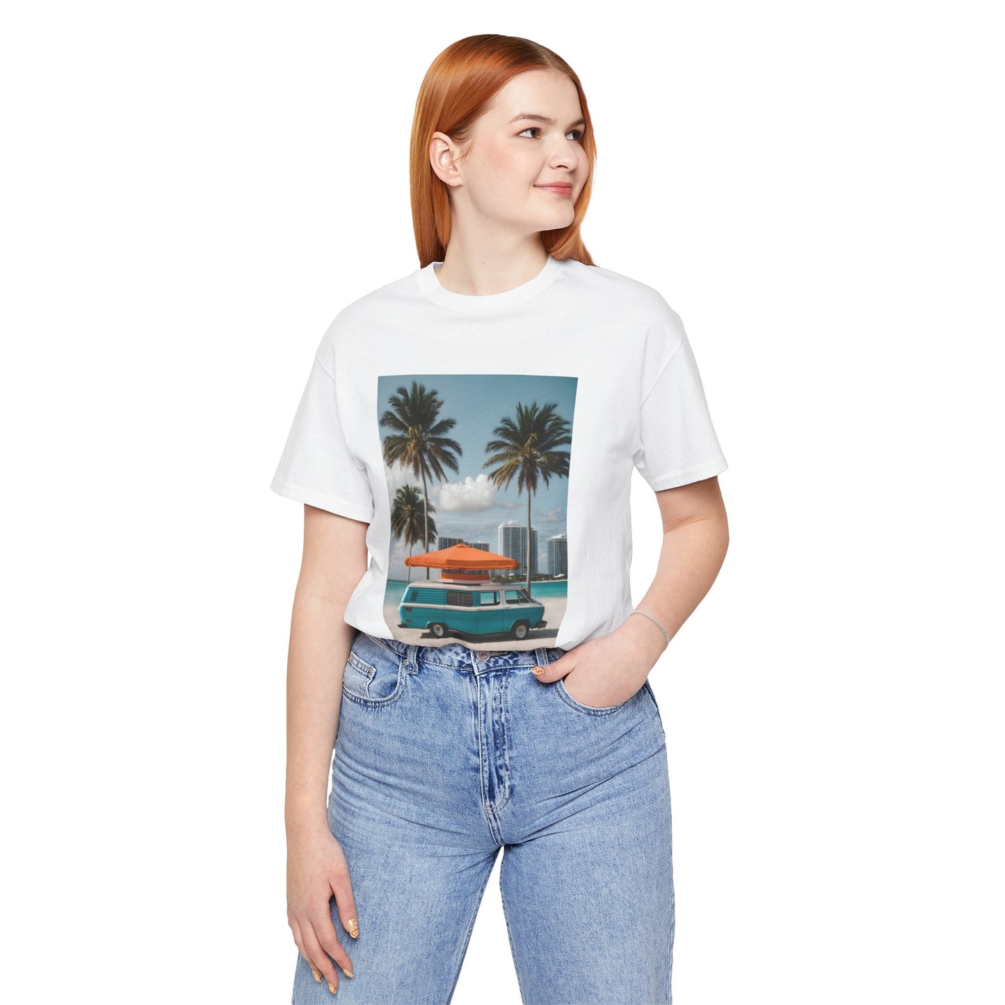 Vintage Van Miami Beach Jersey Short Sleeve Tee