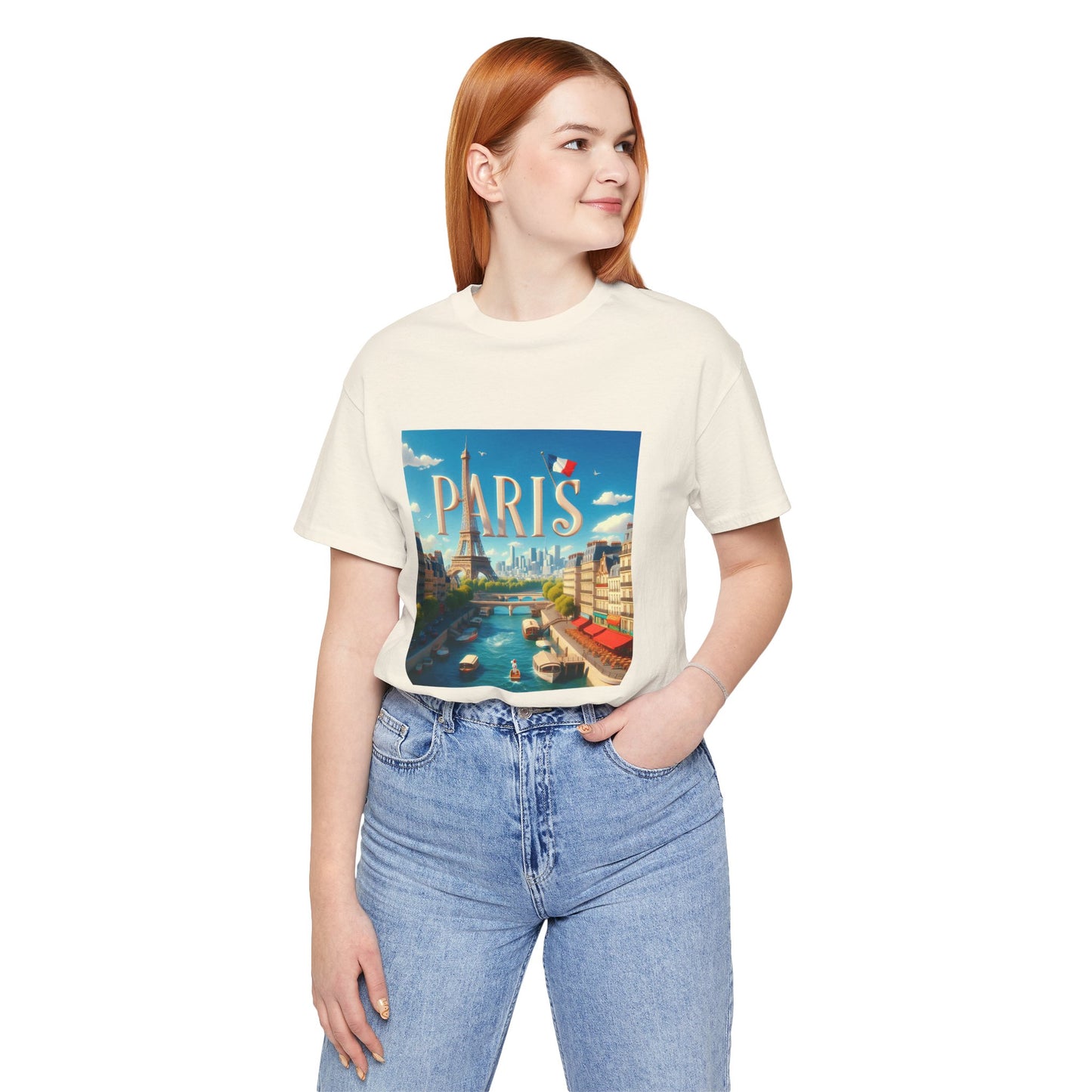 Paris Disney Pixar Style Jersey Short Sleeve Tee