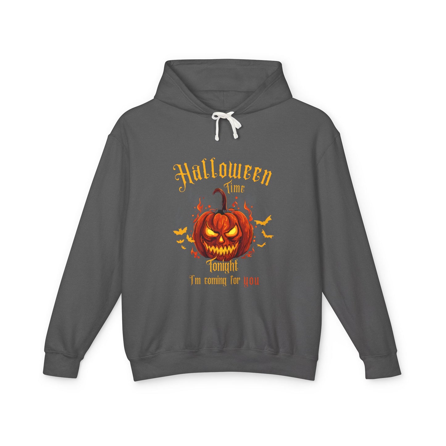 Scary Pumpkin Lightweight Hooded Sweatshirt