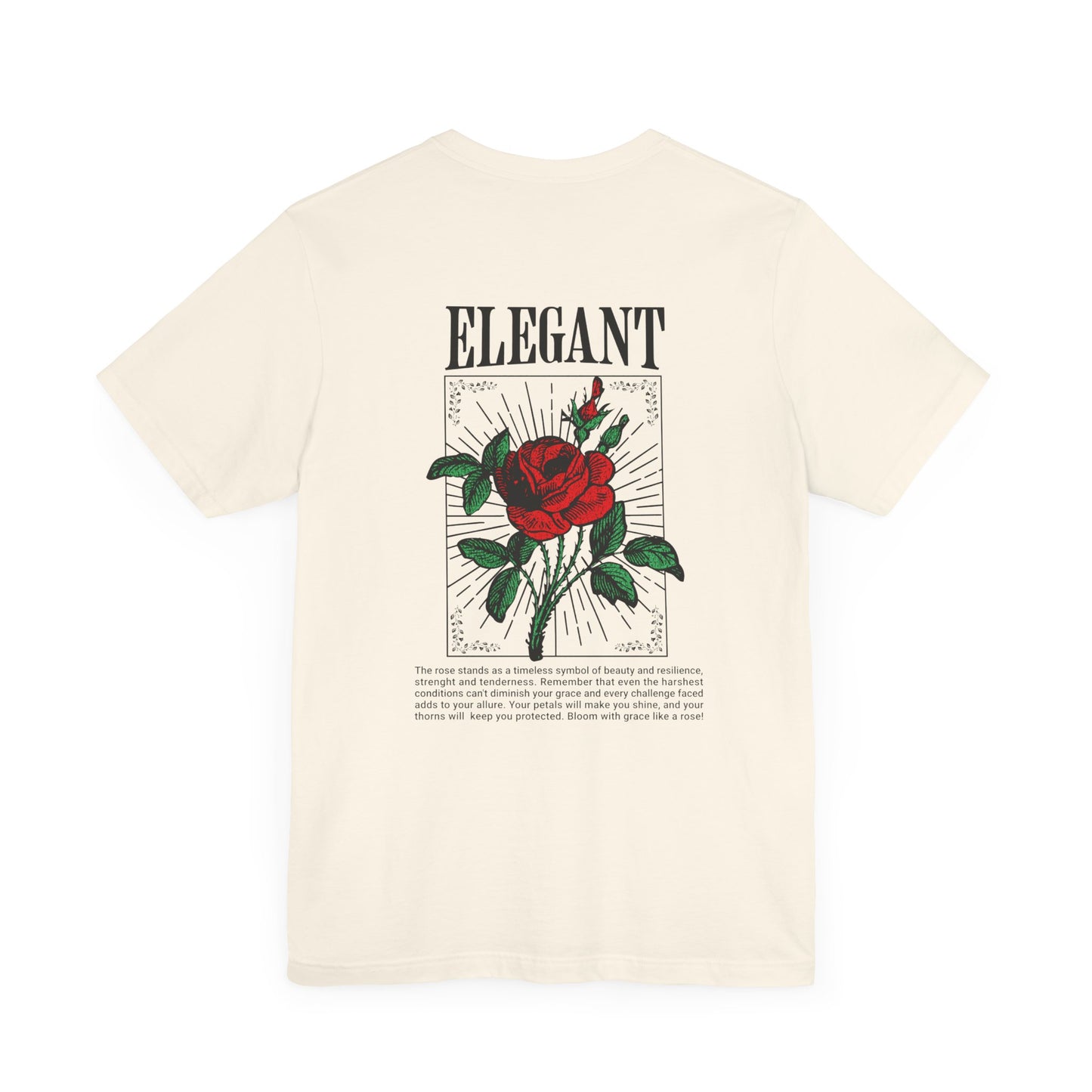 Elegant Rose Jersey Short Sleeve Tee