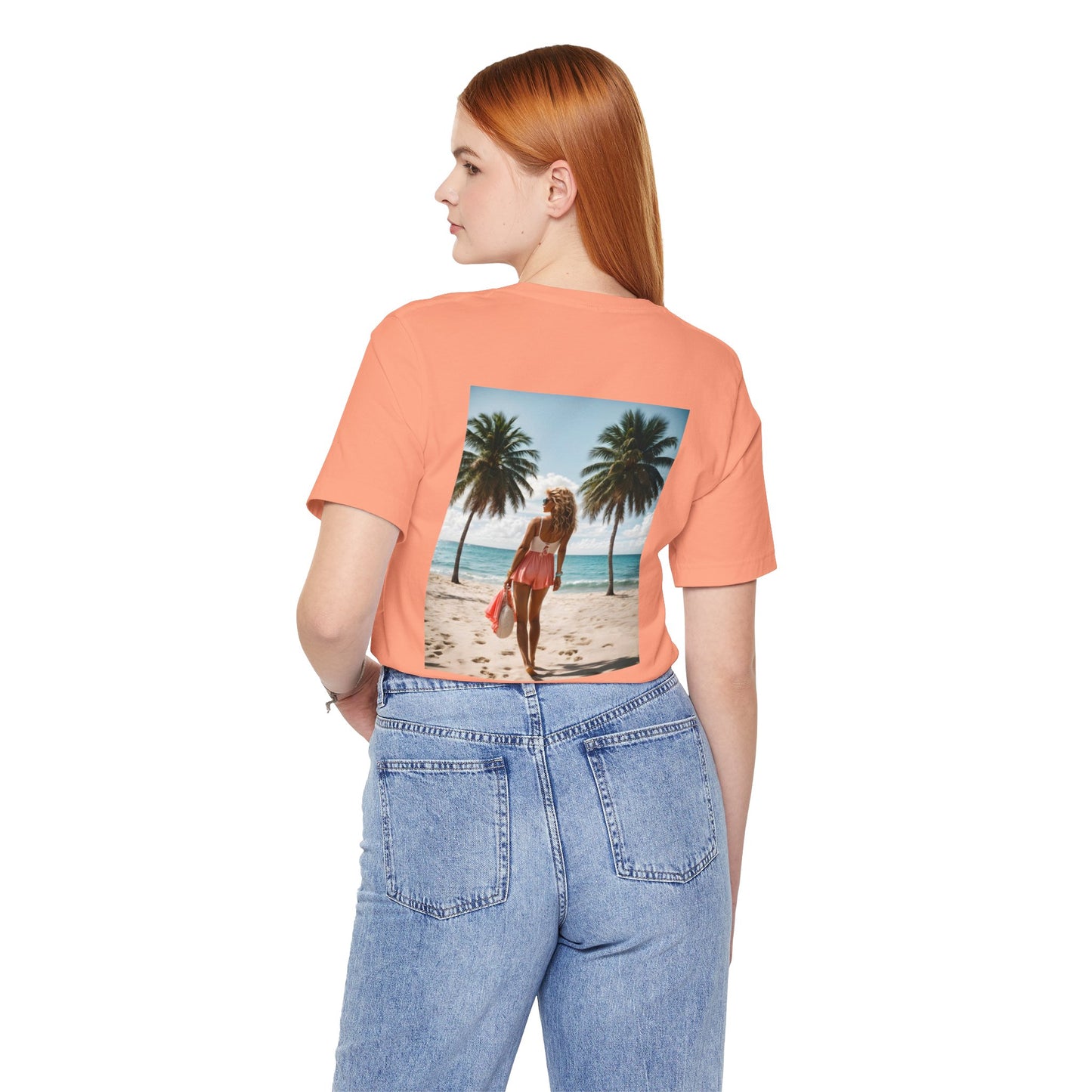 Breathtaking Beach View Jersey Short Sleeve Tee