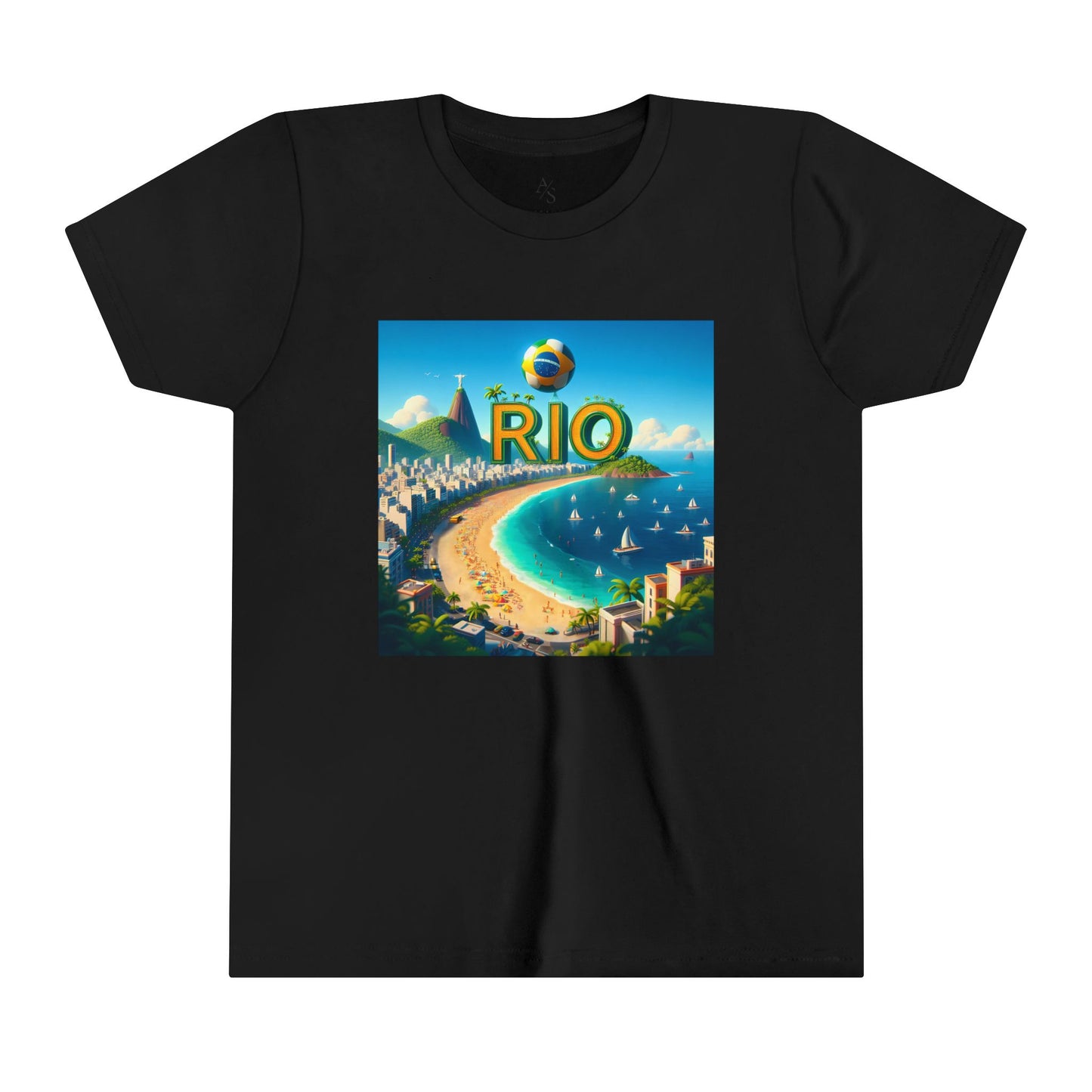 Rio Copacabana Disney Pixar Style Youth Short Sleeve Tee