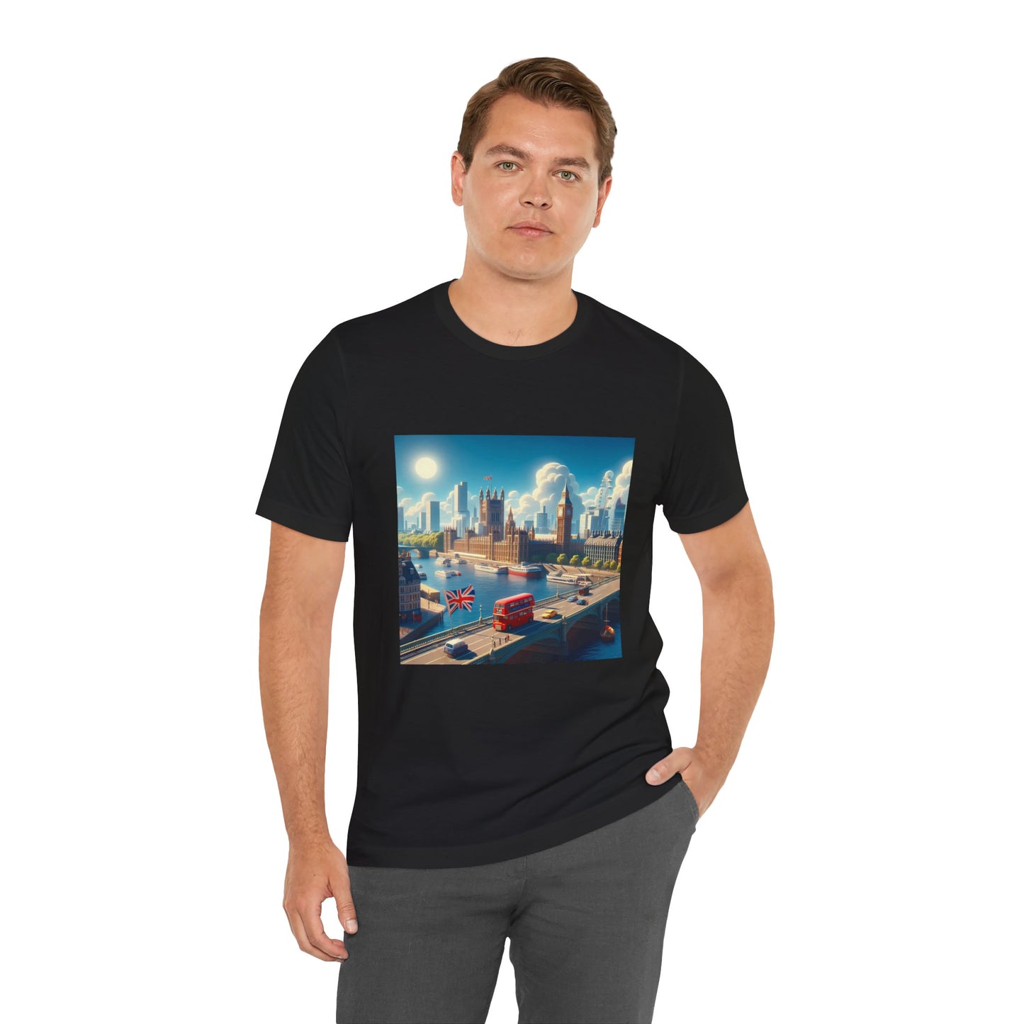 London Disney Pixar Style Jersey Short Sleeve Tee