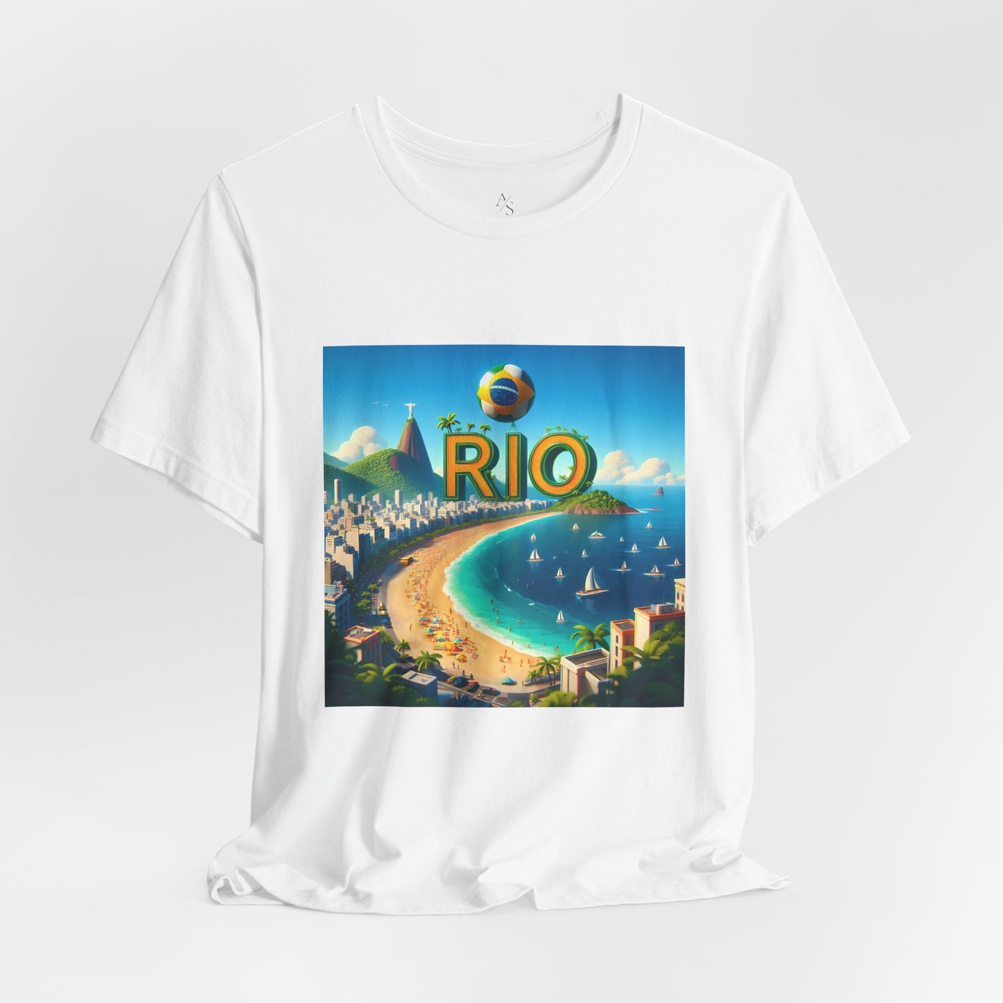 Copacabana Beach Disney Pixar Style Jersey Short Sleeve Tee