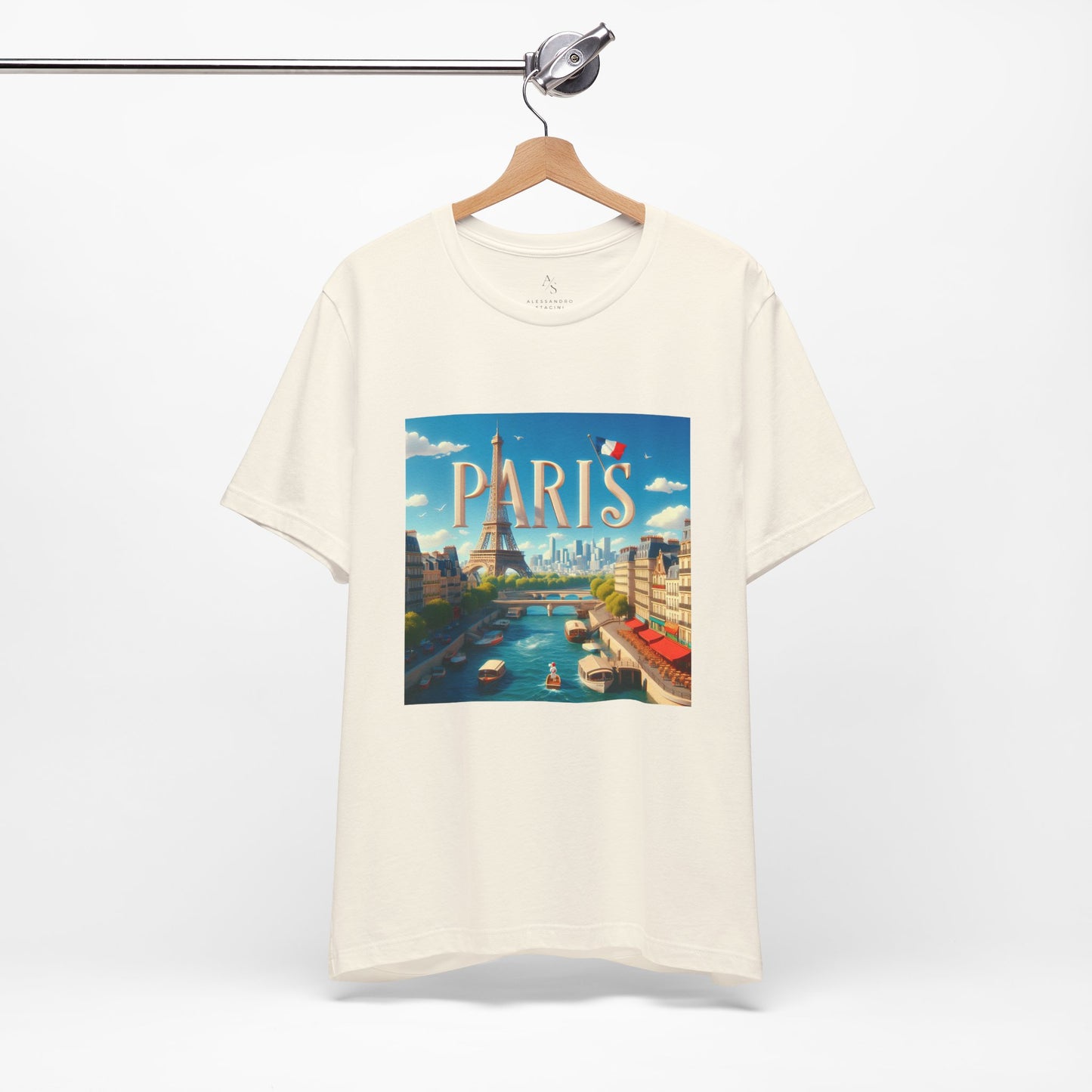 Paris Disney Pixar Style Jersey Short Sleeve Tee