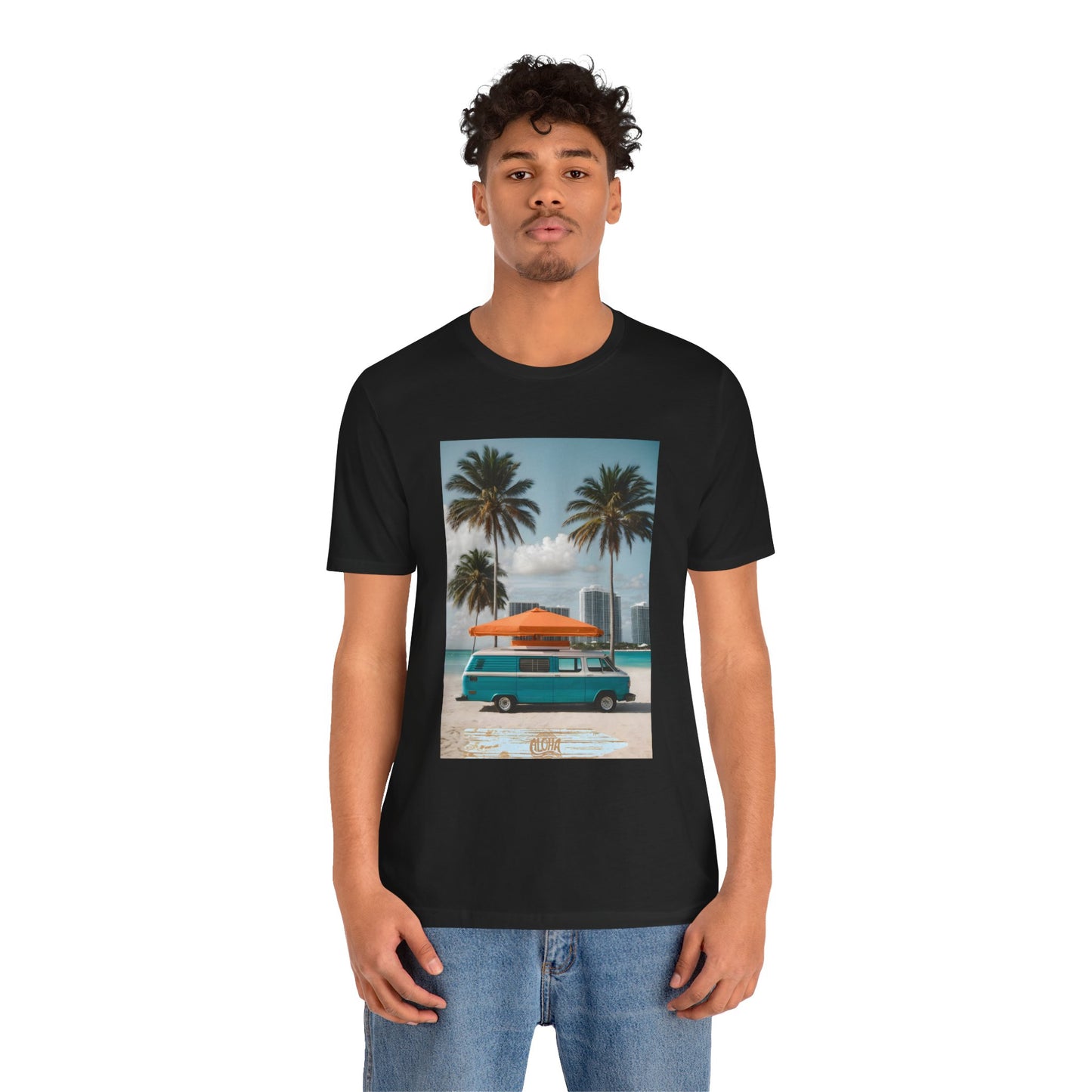 Vintage Van Miami Beach Jersey Short Sleeve Tee