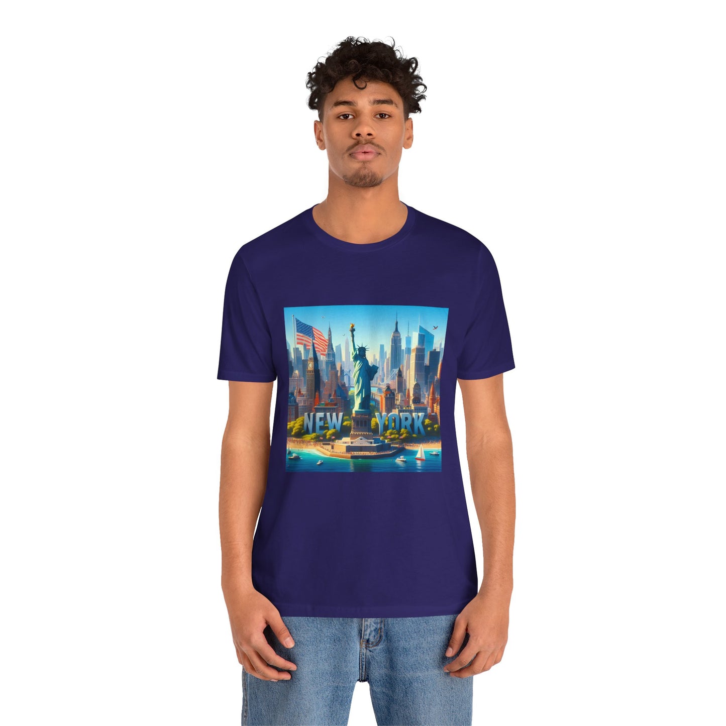 NY Disney Pixar Style Jersey Short Sleeve Tee