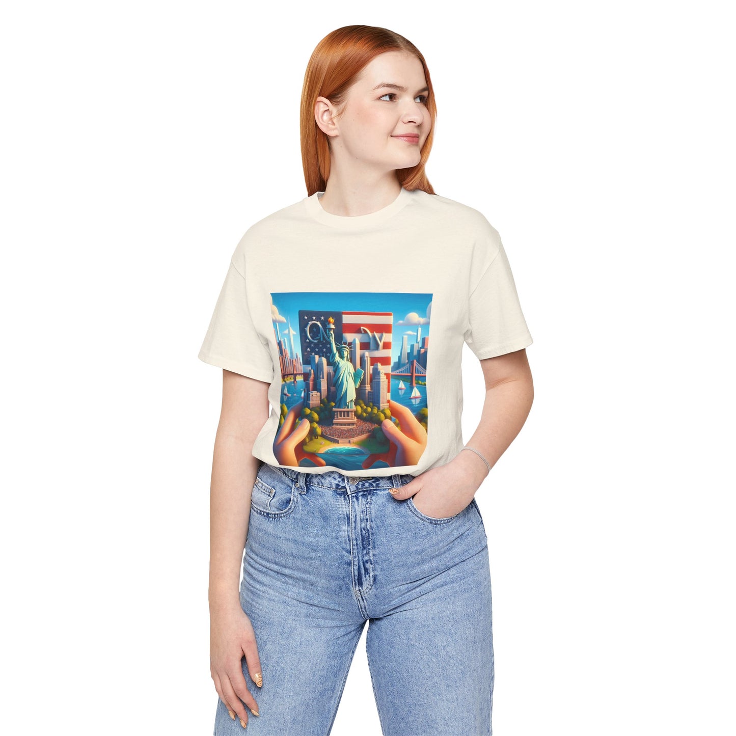 NY Disney Pixar Style Jersey Short Sleeve Tee