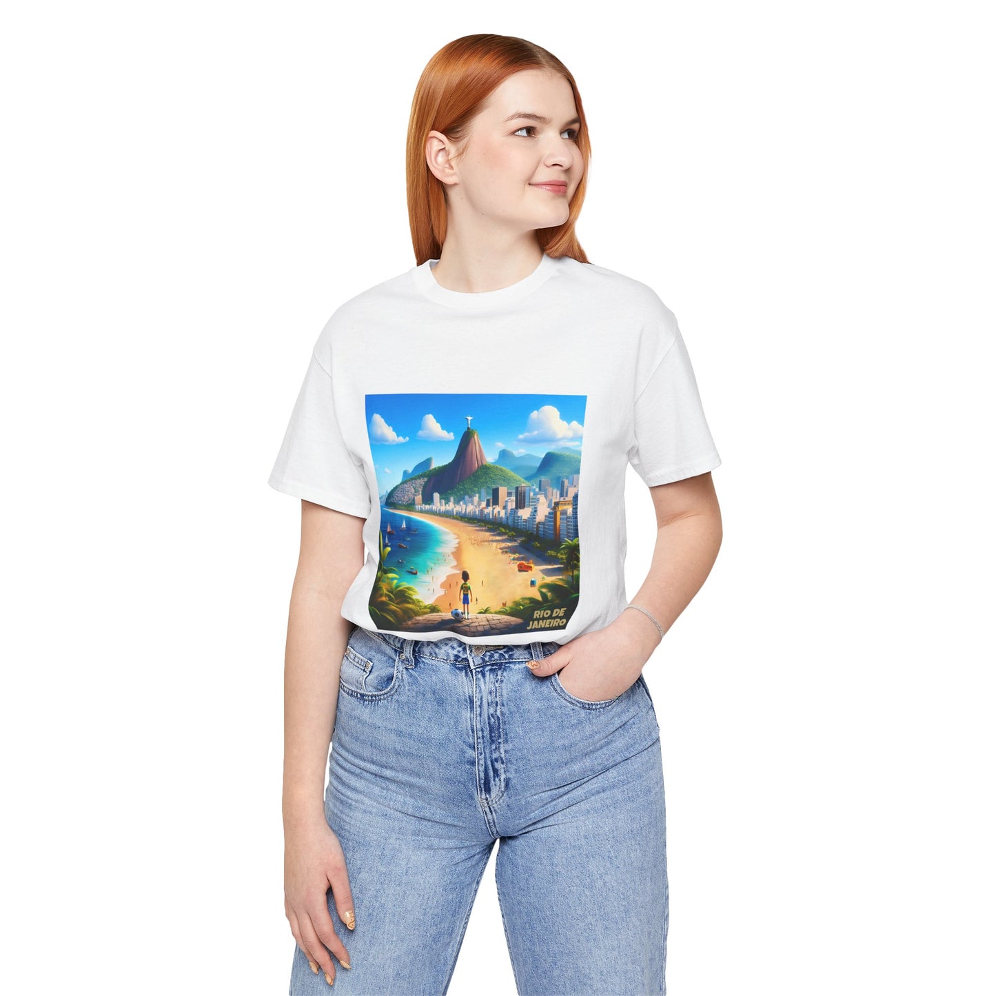 Rio De Janeiro Disney Pixar Style Jersey Short Sleeve Tee