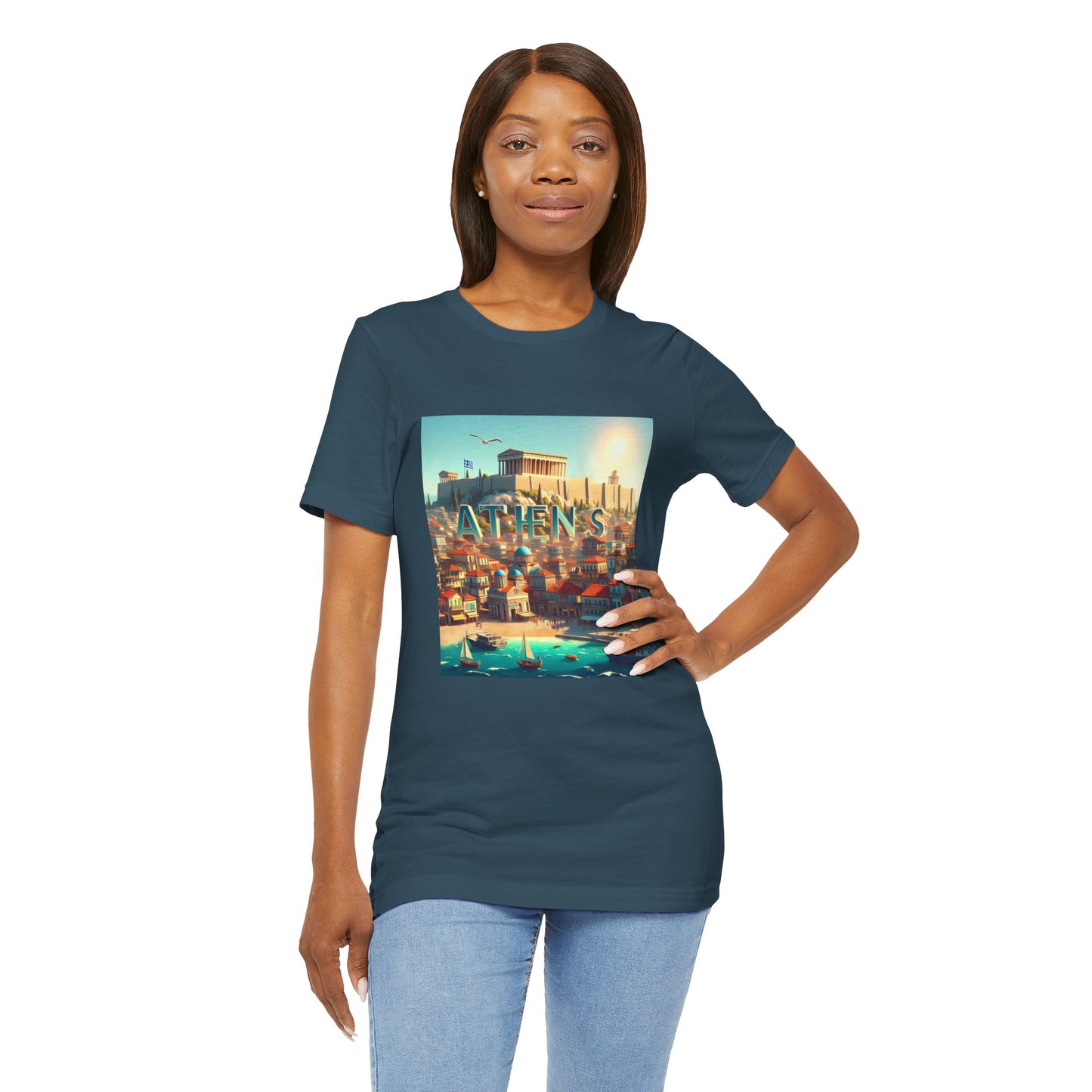 Athens Disney Pixar Style Jersey Short Sleeve Tee