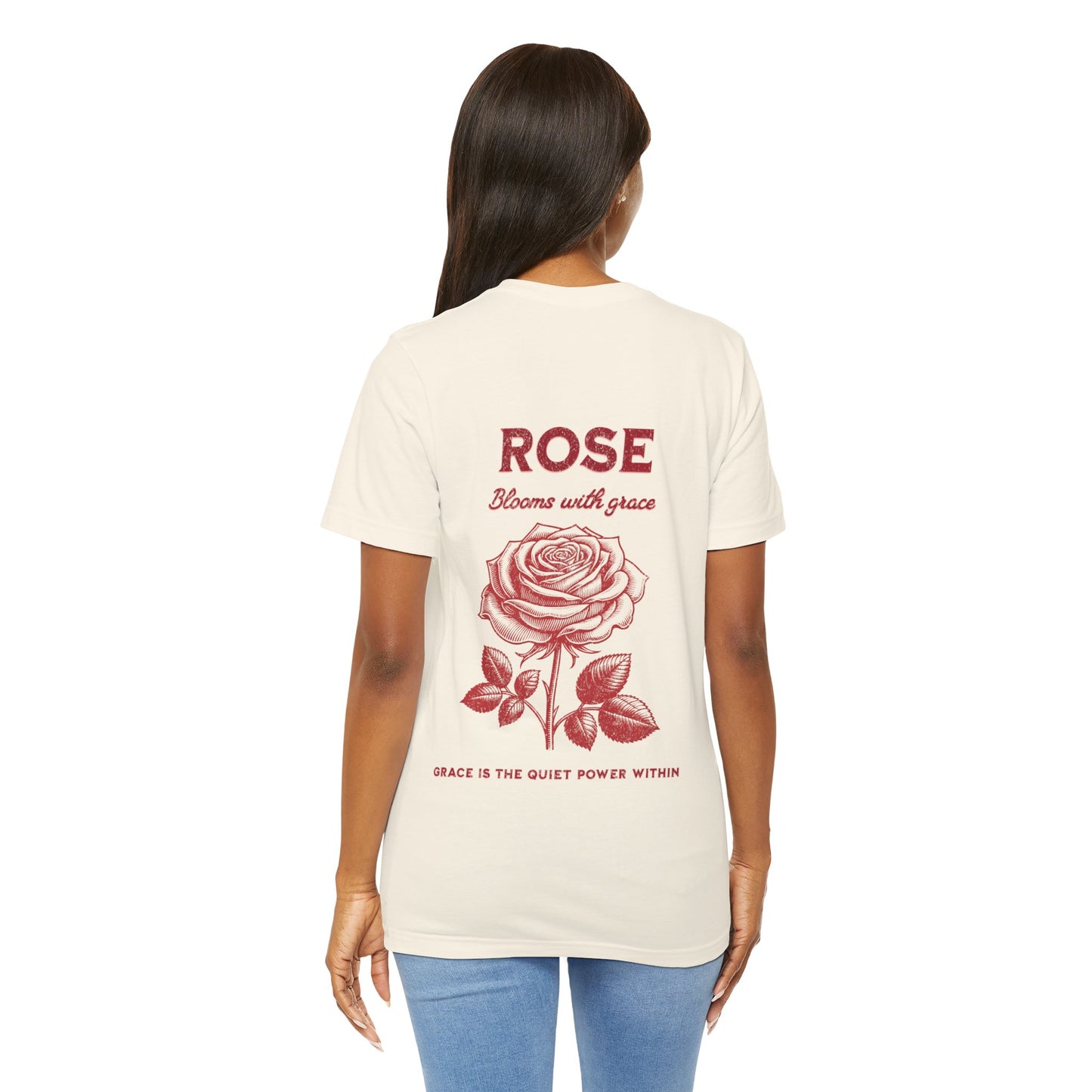 Rose Jersey Short Sleeve Tee