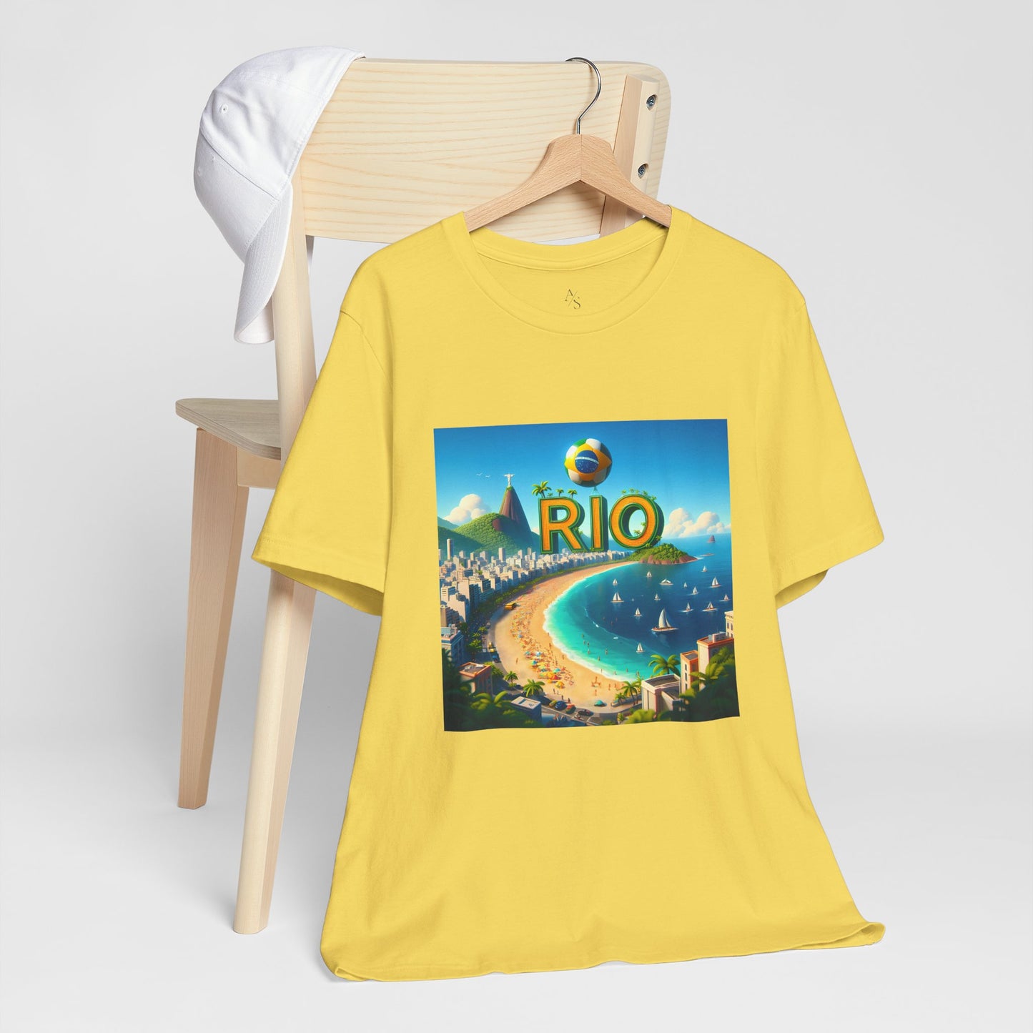 Copacabana Beach Disney Pixar Style Jersey Short Sleeve Tee