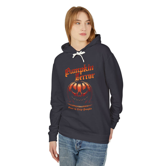 Pumpkin Terror Lightweight Hooded Sweatshirt