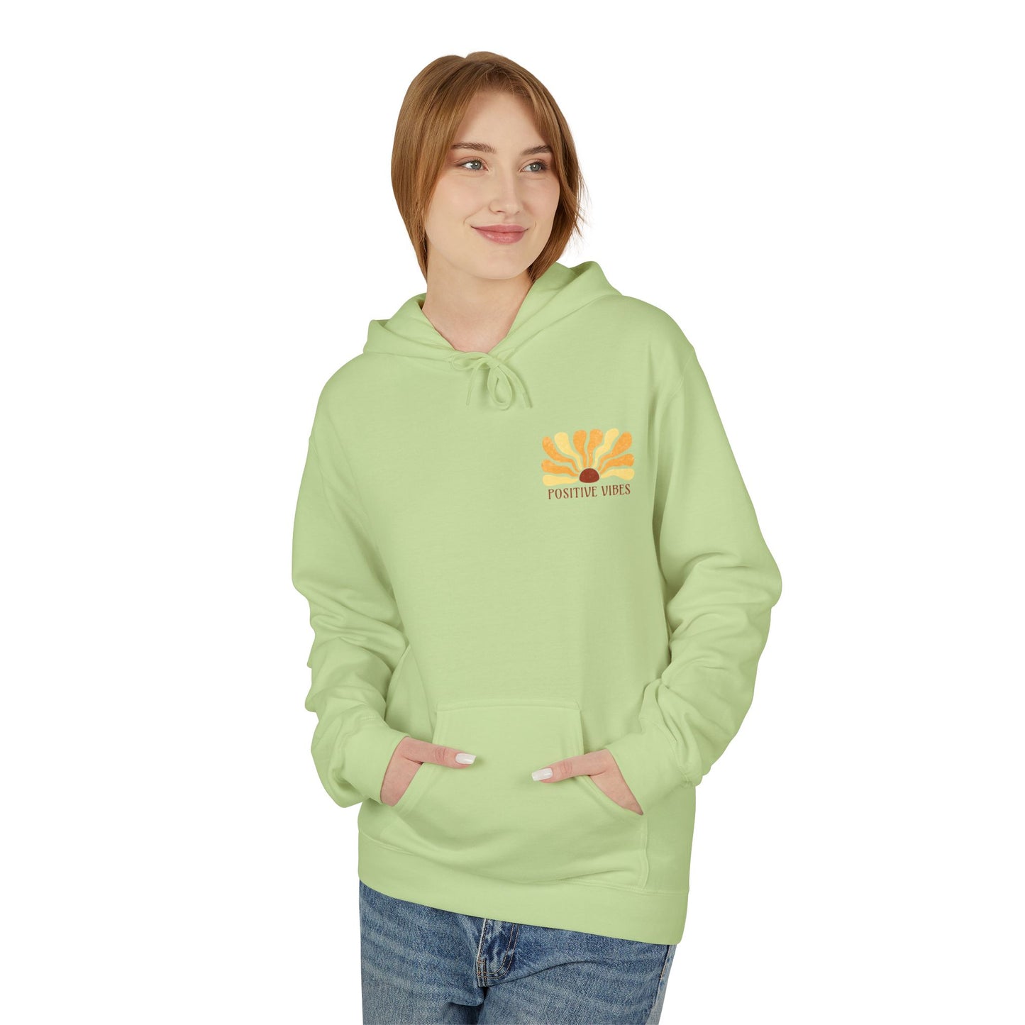 Positive Vibes Midweight Softstyle Fleece Hoodie