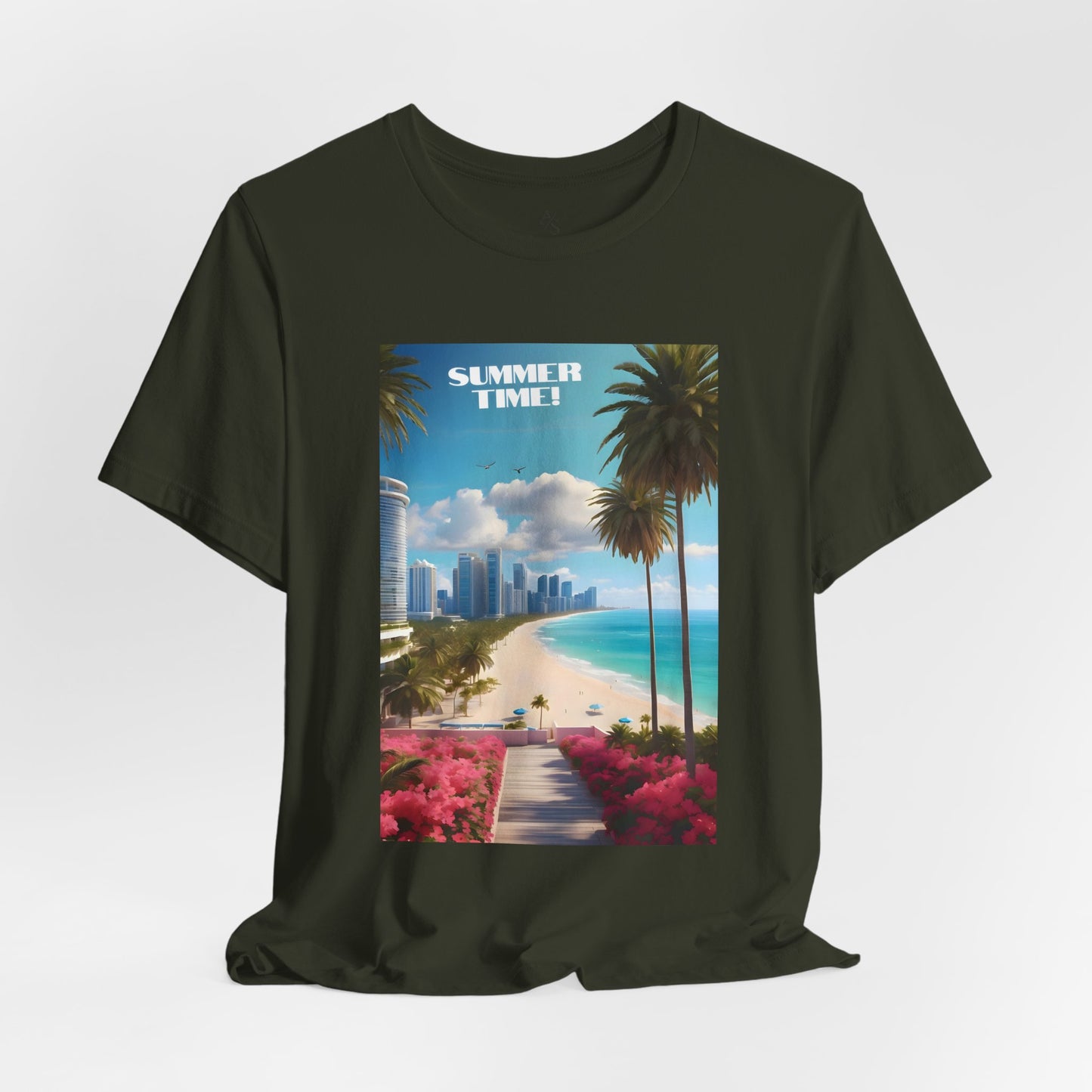 Summer Time Jersey Short Sleeve Tee