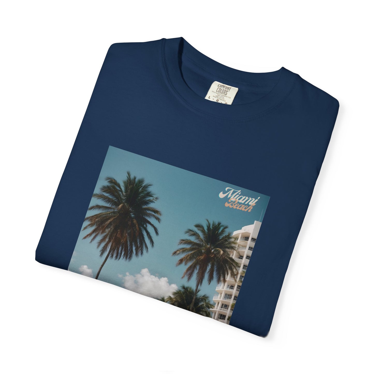 Miami Beach Vintage Car Graphic T-Shirt
