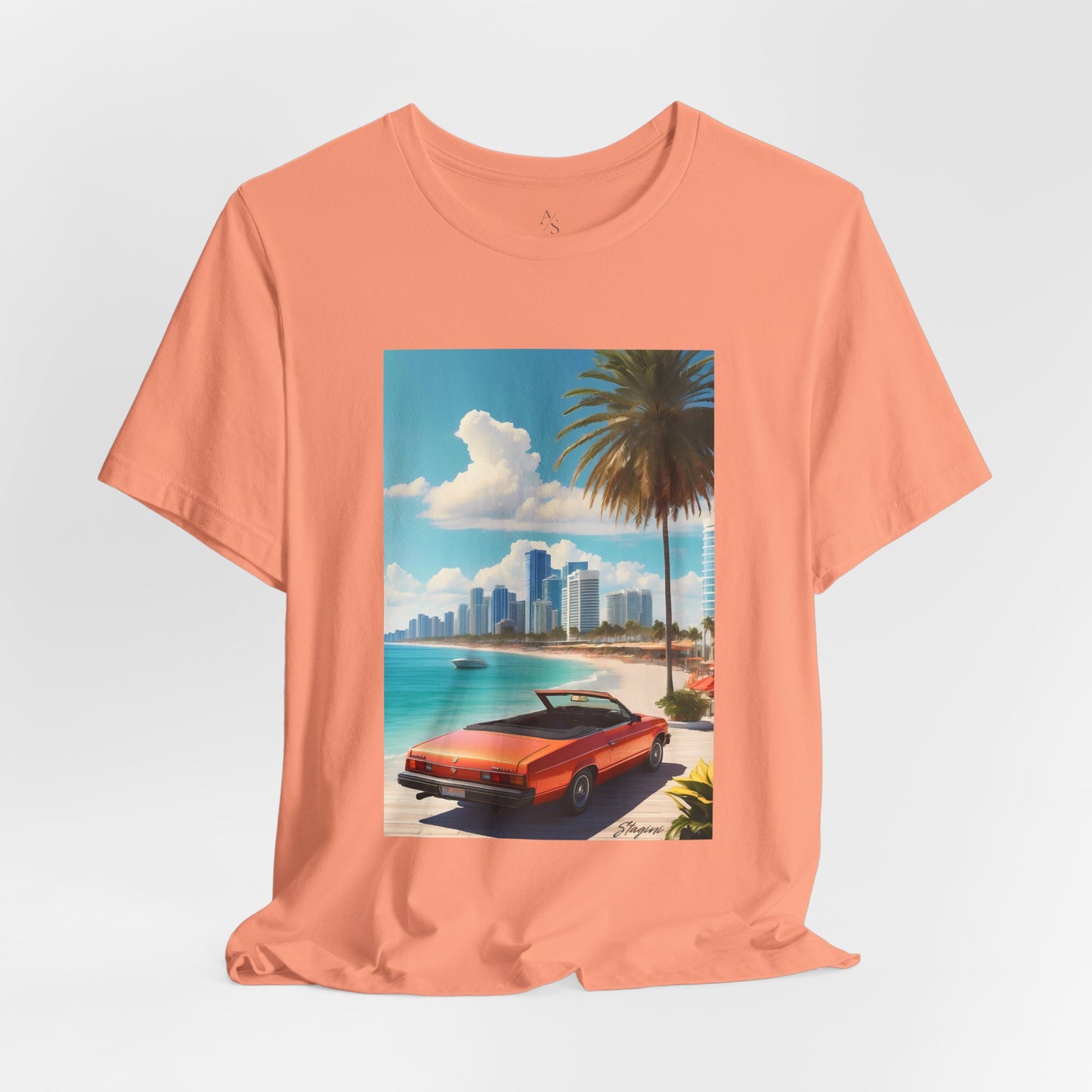 Car On The Beach Jersey Short Sleeve Tee