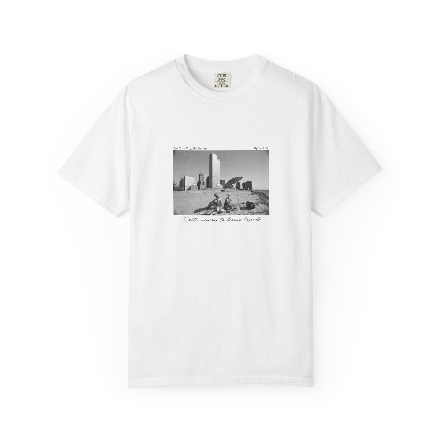 NYC Manhattan Summer Photograph 1980s Graphic T-Shirt