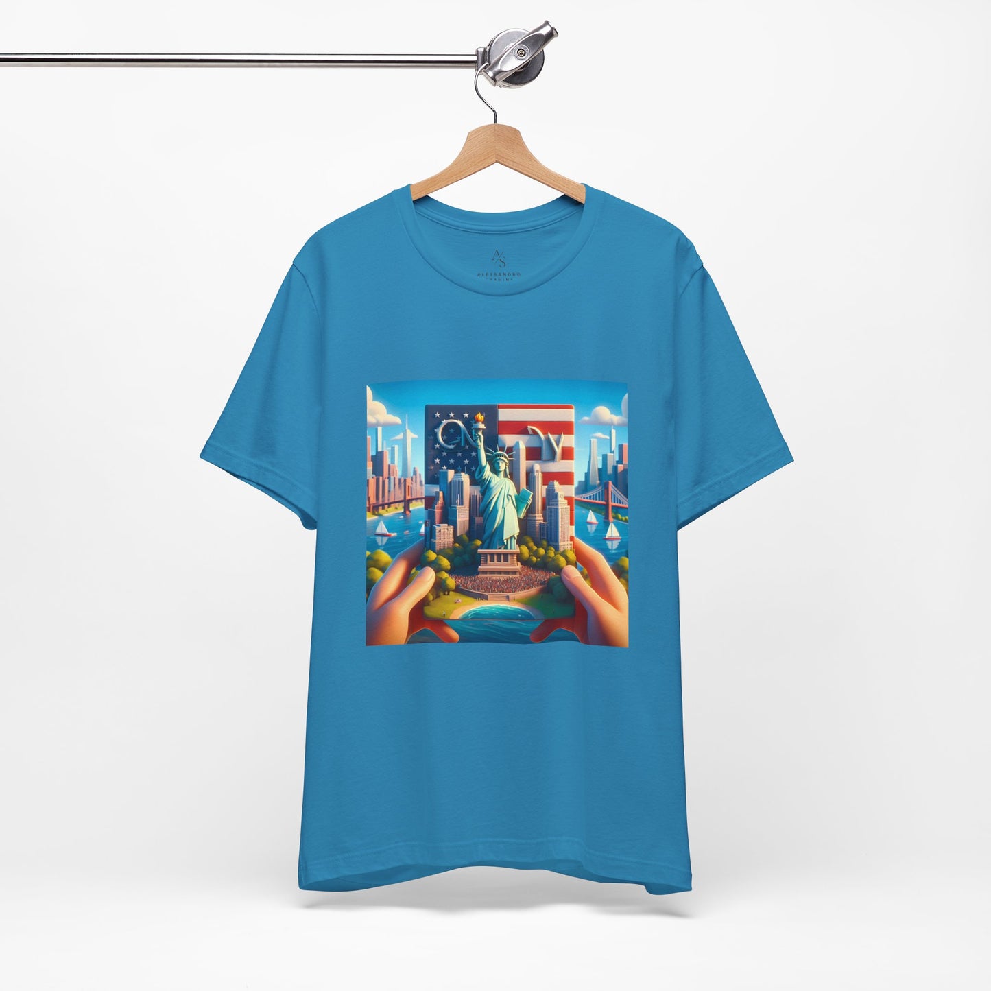 NY Disney Pixar Style Jersey Short Sleeve Tee