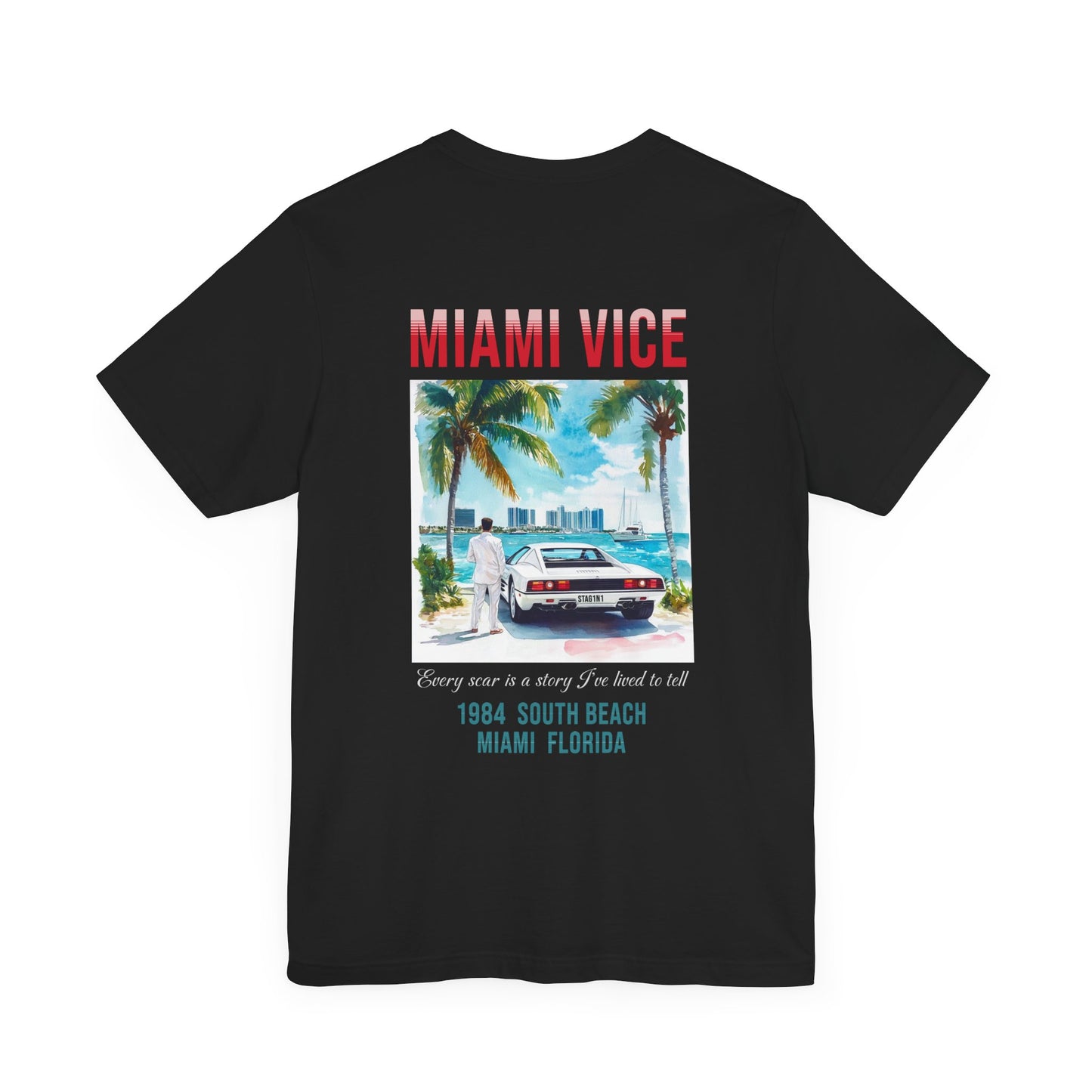 Miami Vice Jersey Short Sleeve Tee