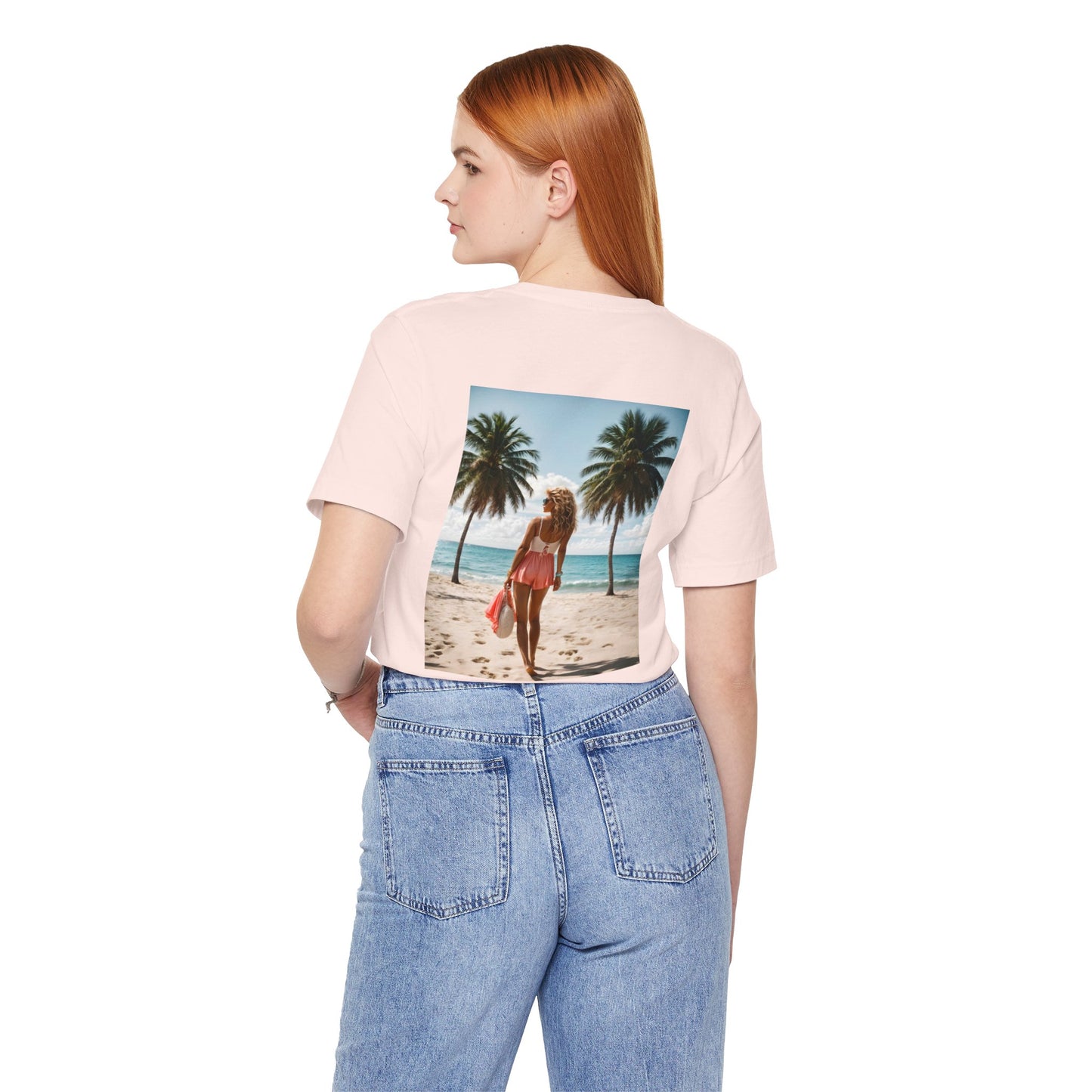 Breathtaking Beach View Jersey Short Sleeve Tee