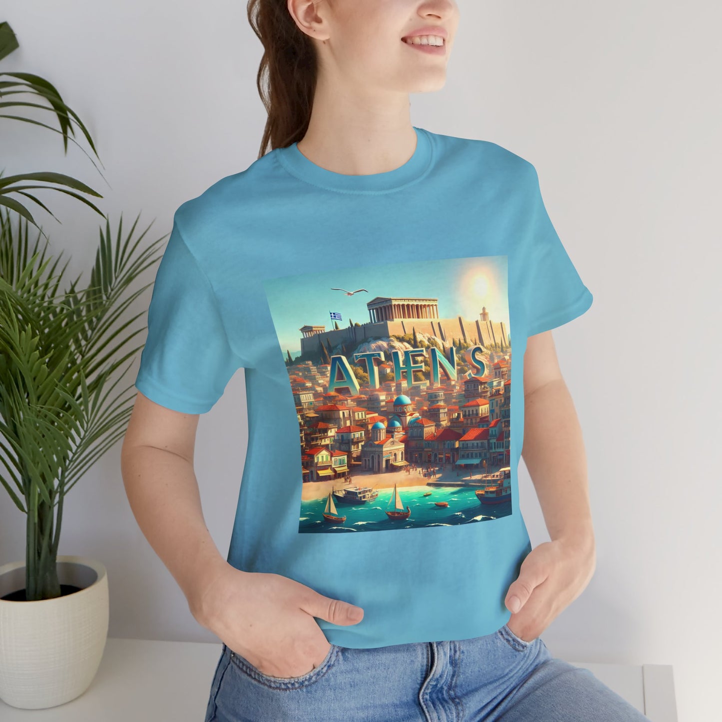 Athens Disney Pixar Style Jersey Short Sleeve Tee