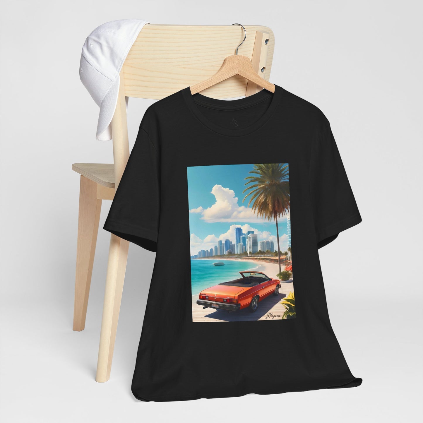 Car On The Beach Jersey Short Sleeve Tee