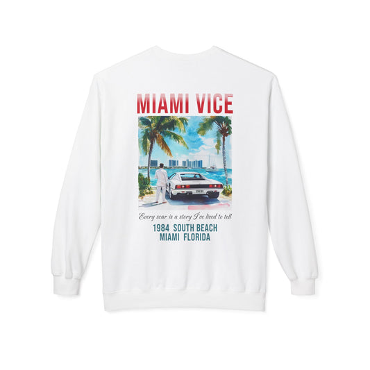 Miami Vice 1980s Retro Graphic Sweatshirt