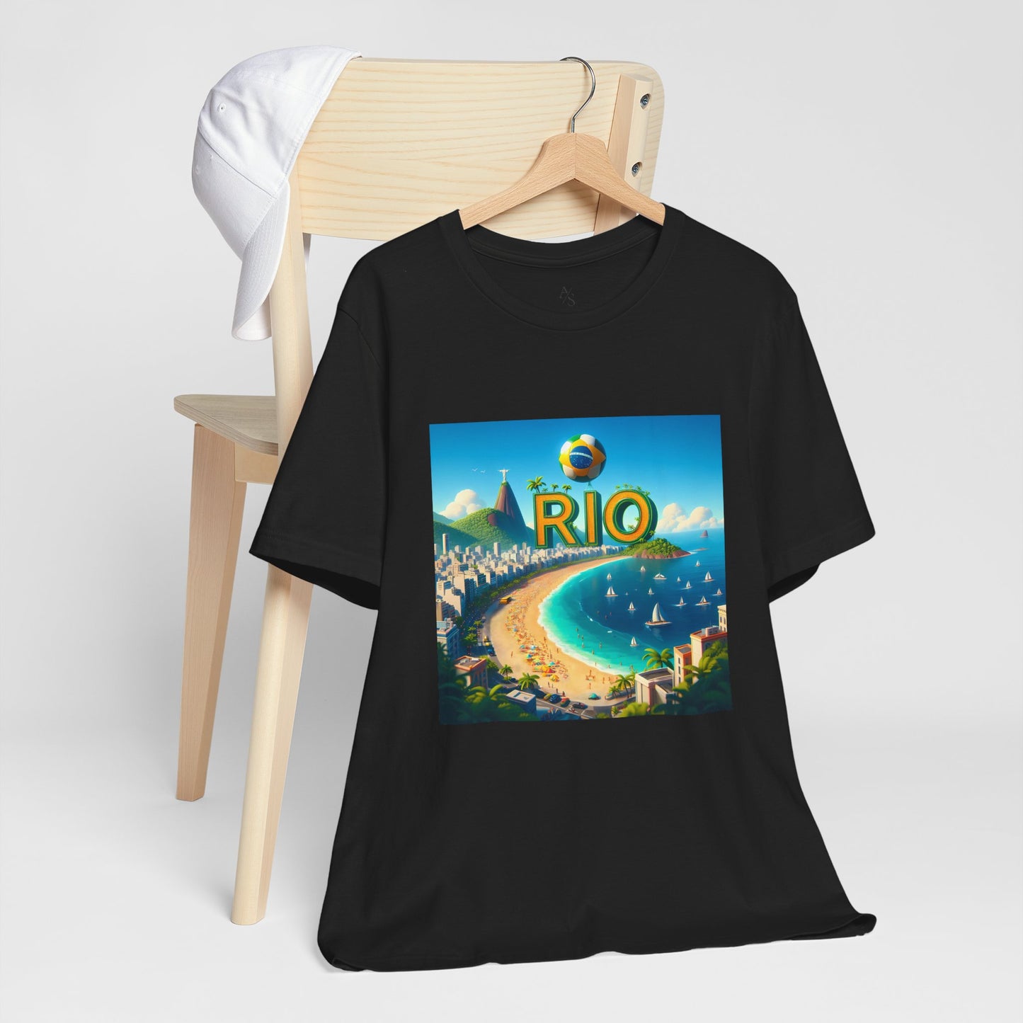 Copacabana Beach Disney Pixar Style Jersey Short Sleeve Tee