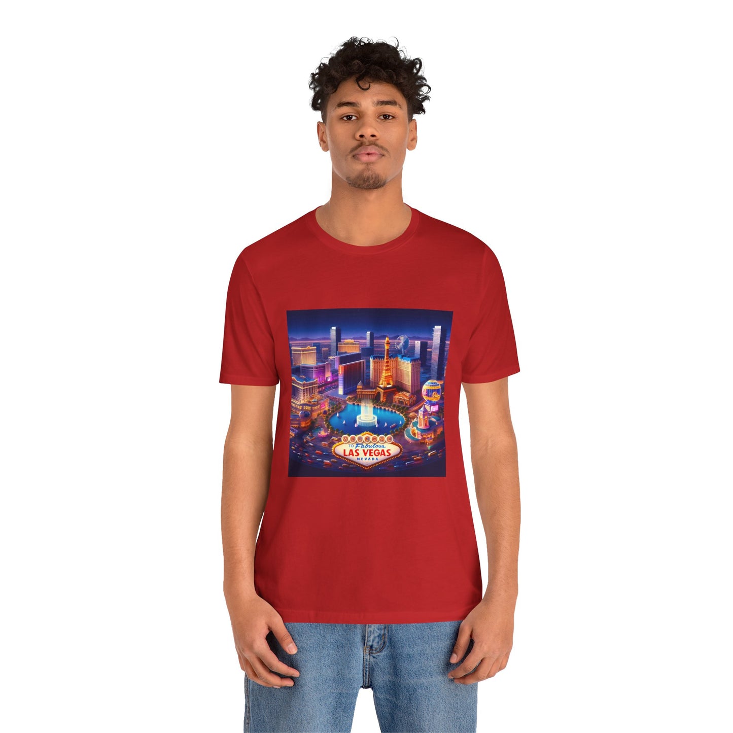 Las Vegas Disney Pixar Style Jersey Short Sleeve Tee