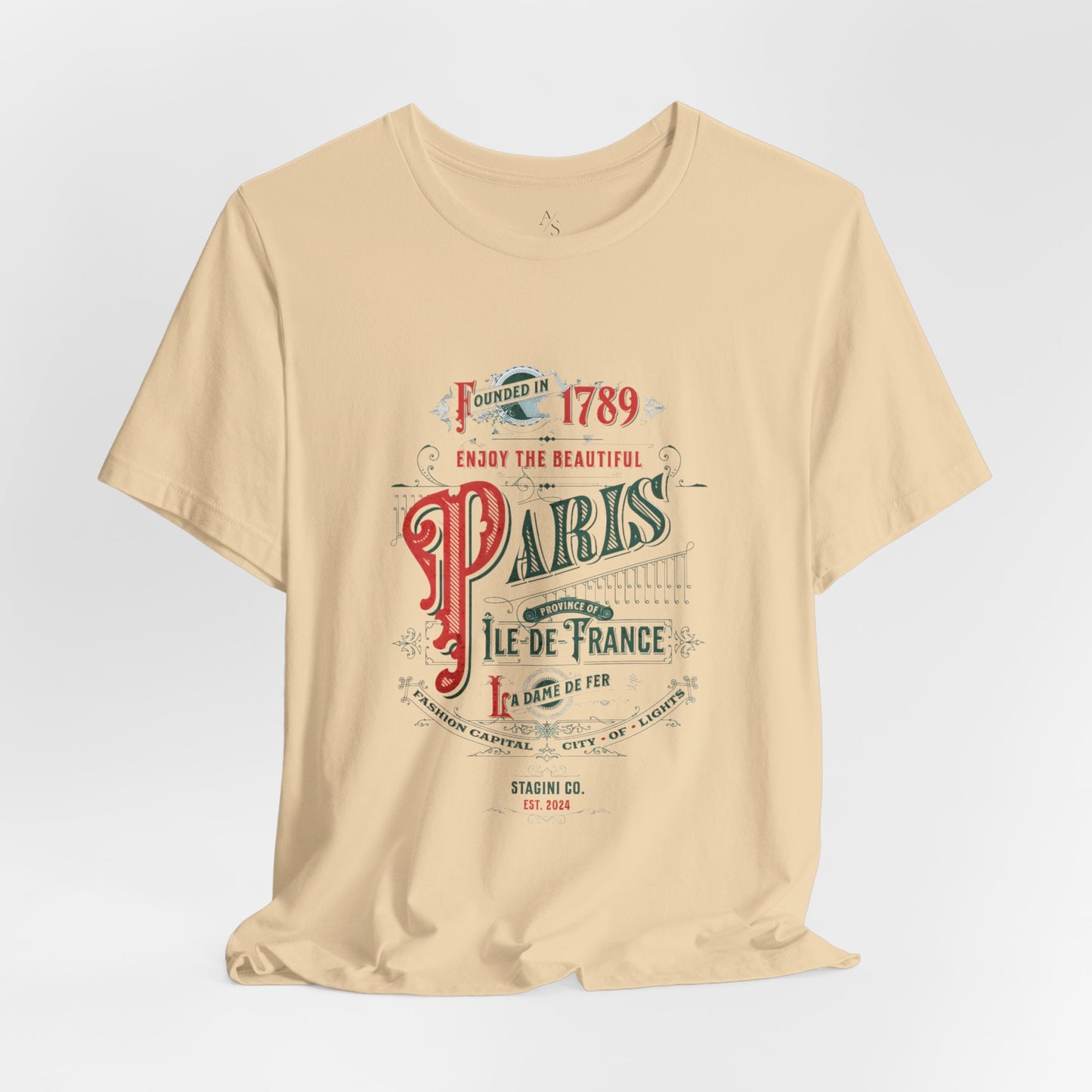 Paris Vintage Jersey Short Sleeve Tee