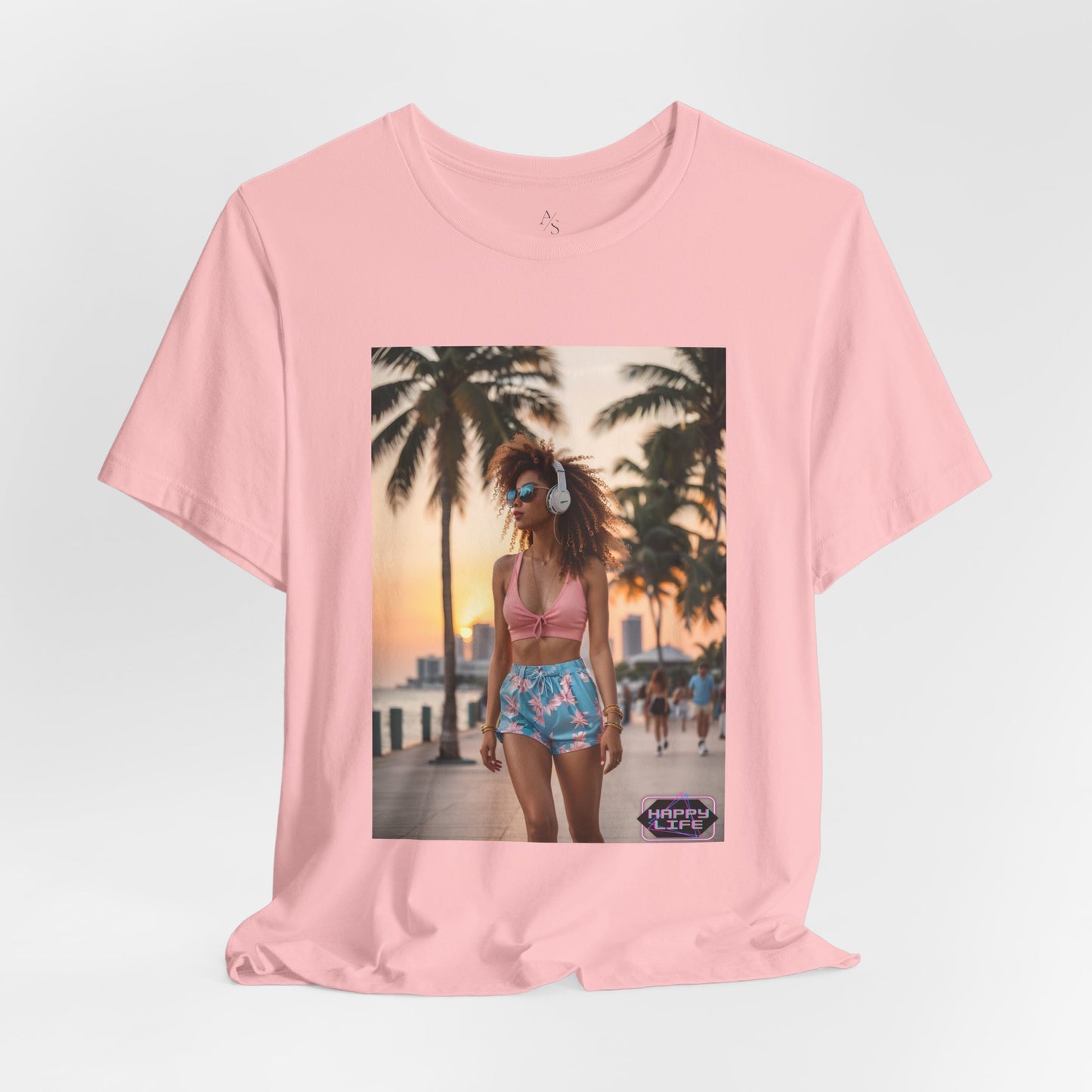 Happy Life Jersey Short Sleeve Tee