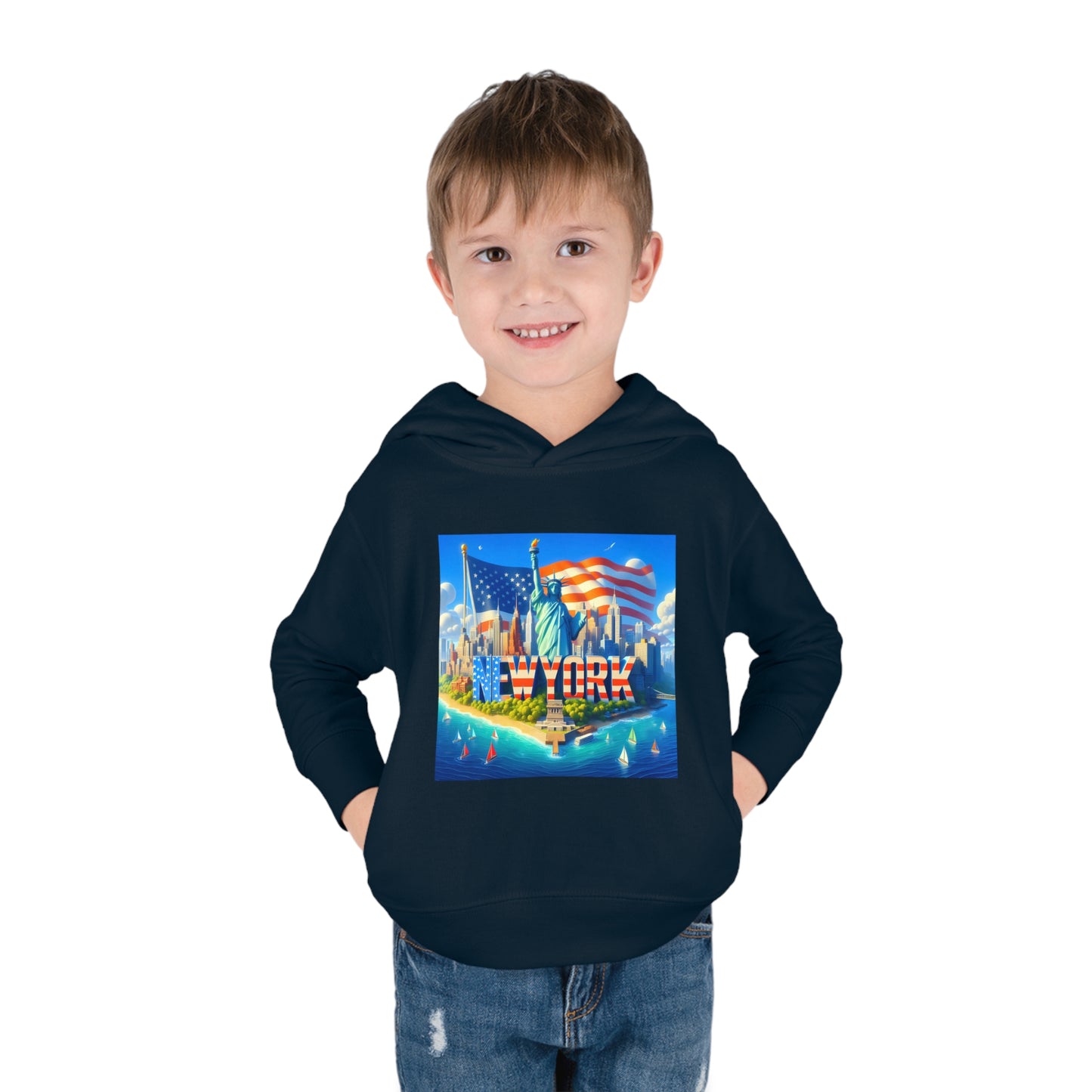 NY Disney Pixar Style Toddler Pullover Fleece Hoodie