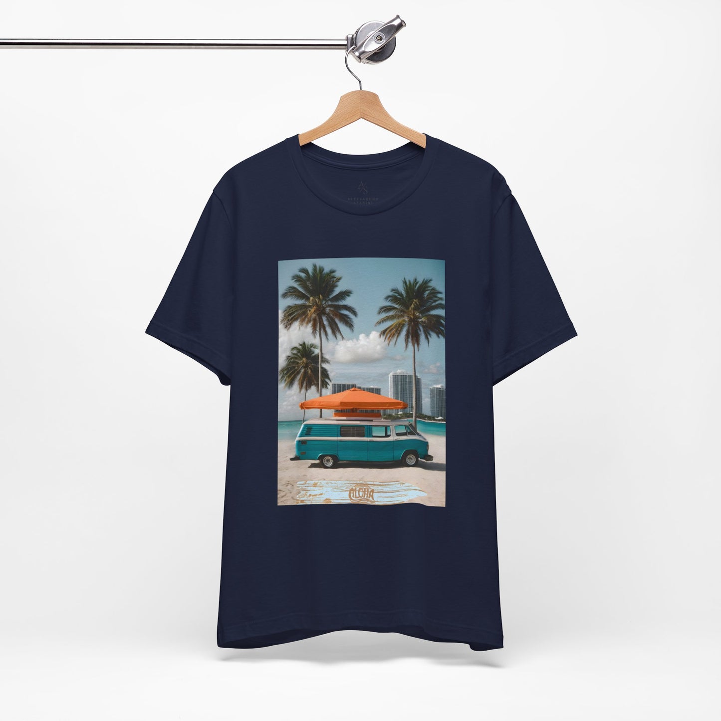 Vintage Van Miami Beach Jersey Short Sleeve Tee