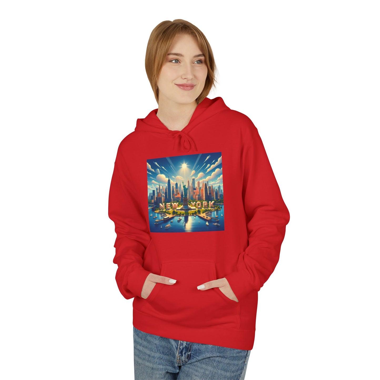 NY Disney Pixar Style Midweight Softstyle Fleece Hoodie