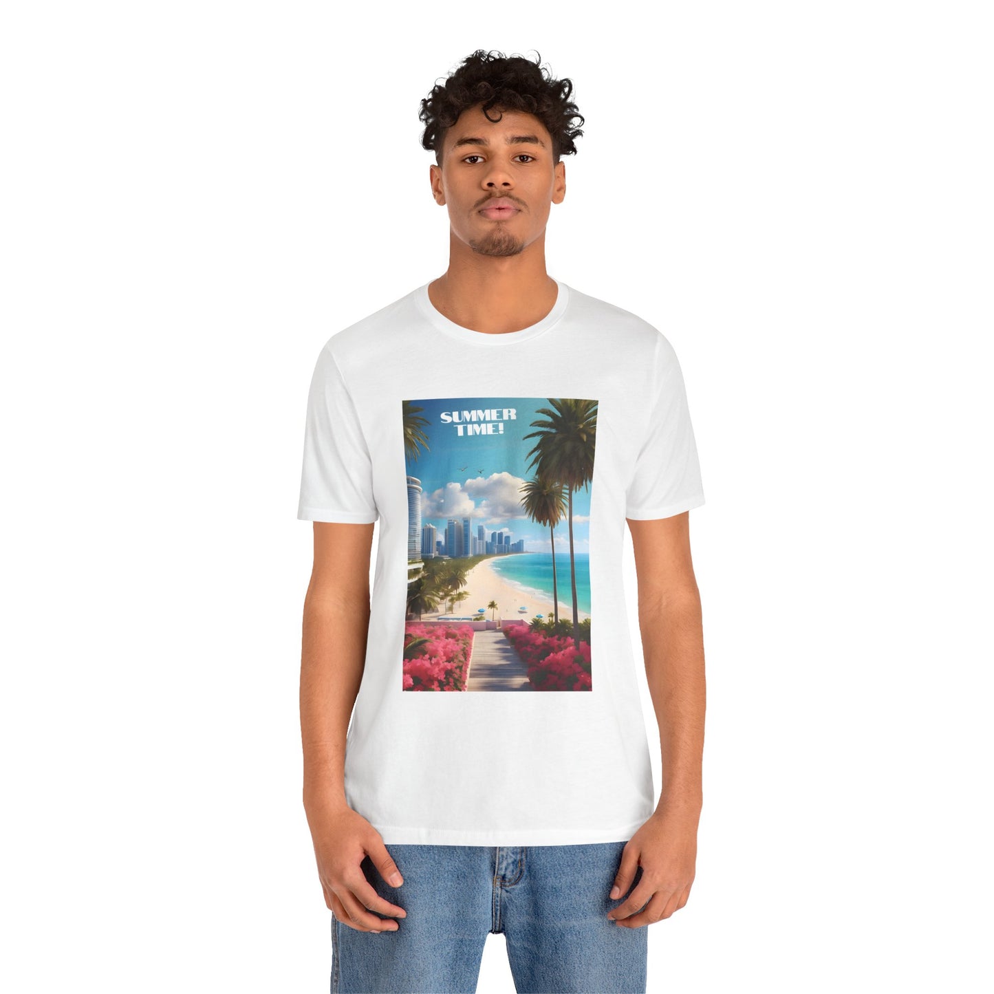 Summer Time Jersey Short Sleeve Tee