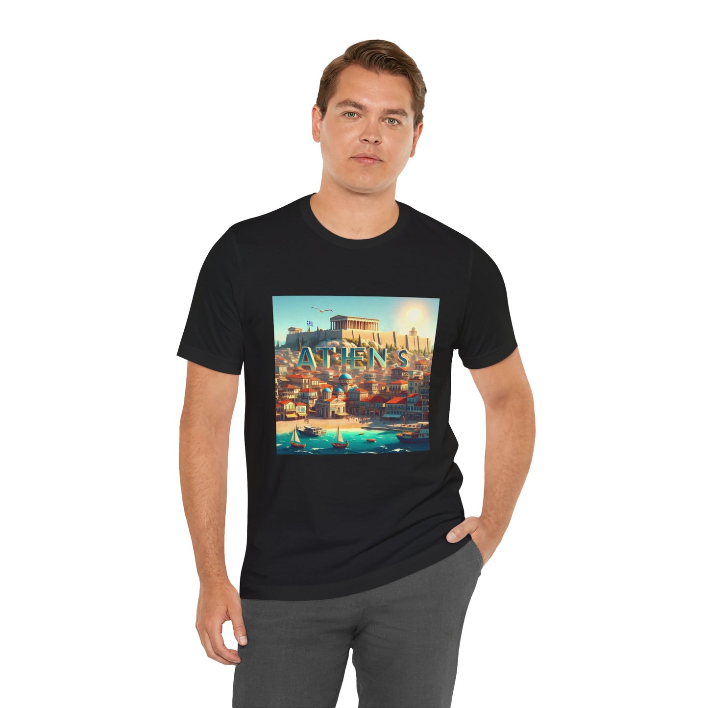 Athens Disney Pixar Style Jersey Short Sleeve Tee