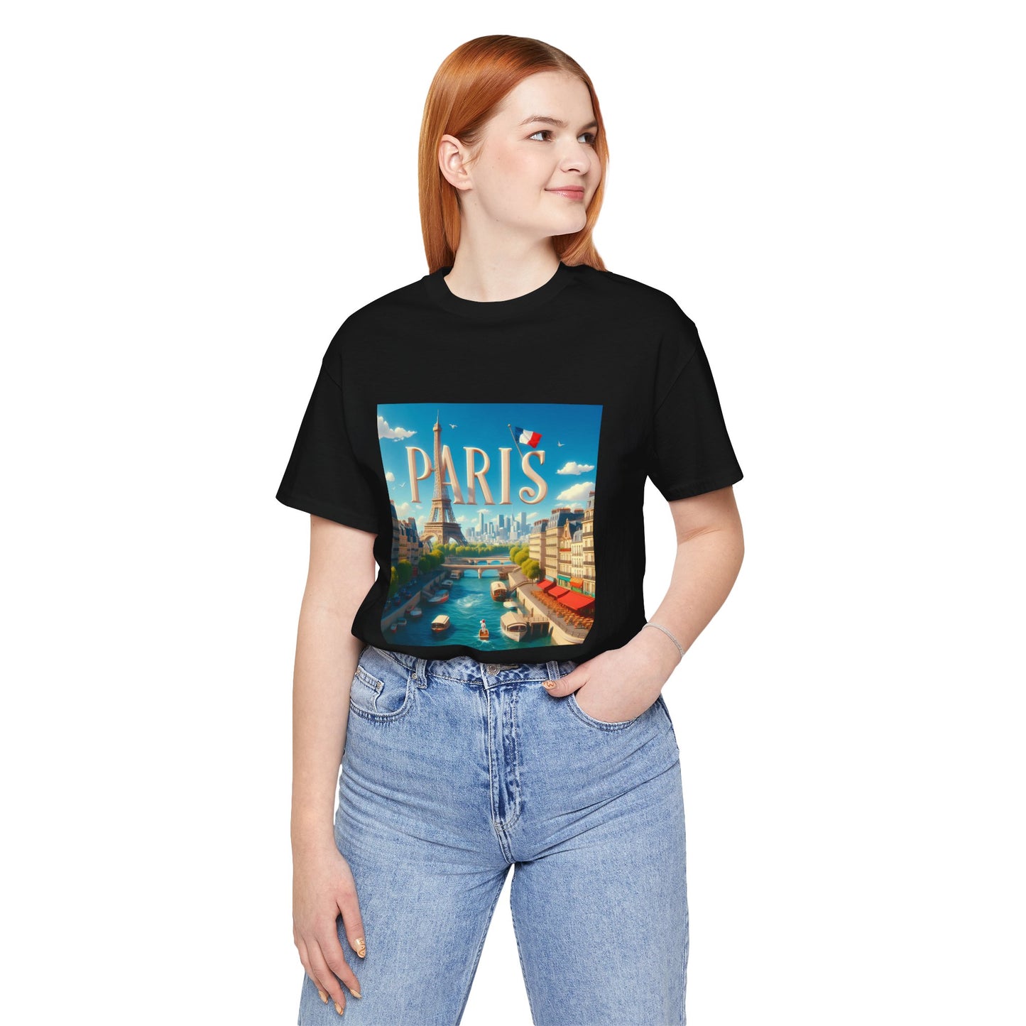 Paris Disney Pixar Style Jersey Short Sleeve Tee