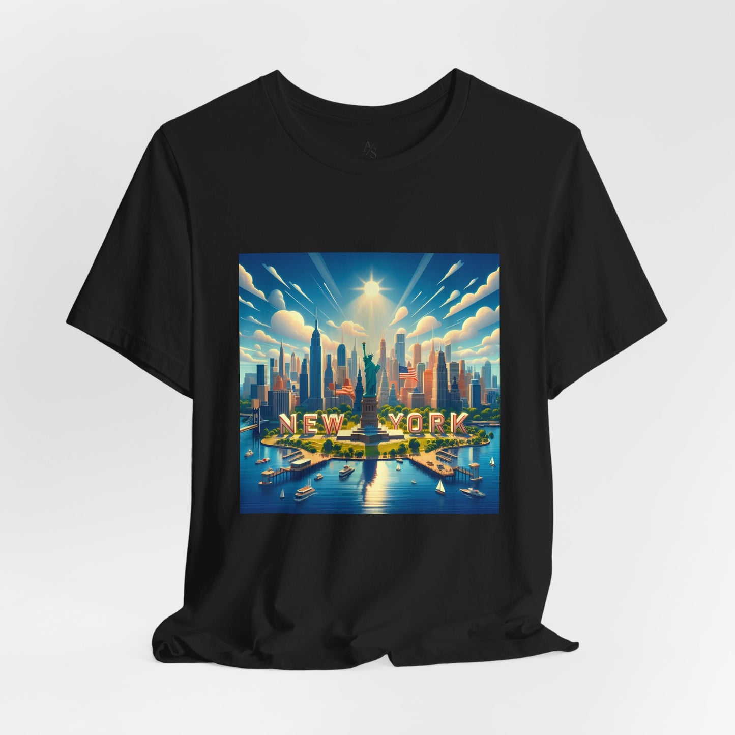 NY Disney Pixar Style Jersey Short Sleeve Tee