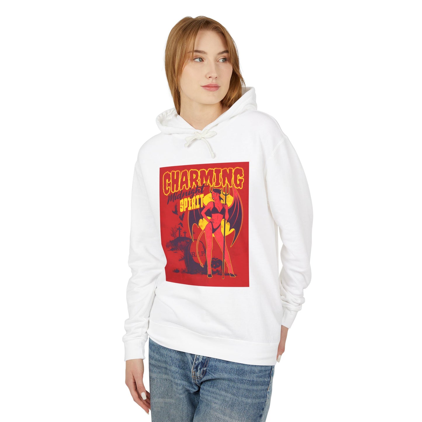 Charming Midnight Spirit Lightweight Hooded Sweatshirt