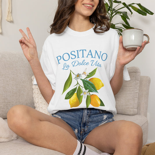 Positano Lemon La Dolce Vita Graphic T-Shirt - Italy Travel Tee