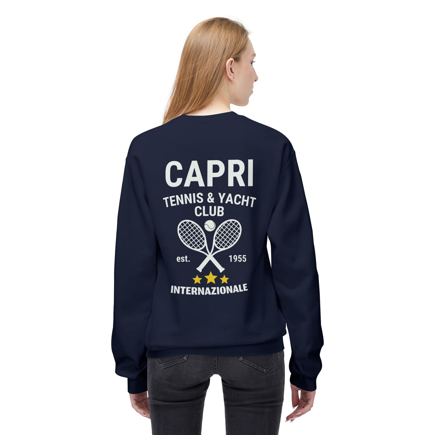 Capri Tennis & Yacht Club Vintage Graphic Sweatshirt