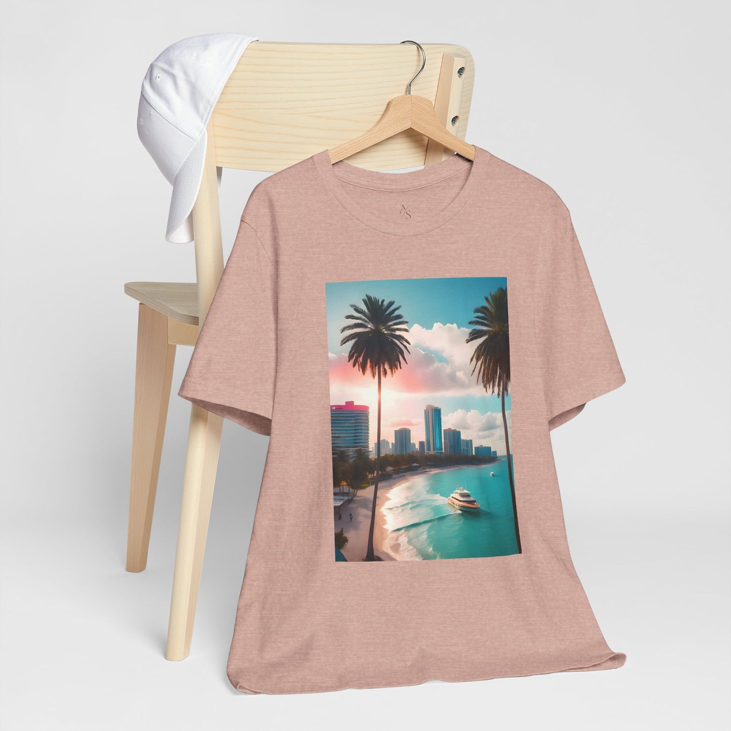 Miami Sunset Jersey Short Sleeve Tee