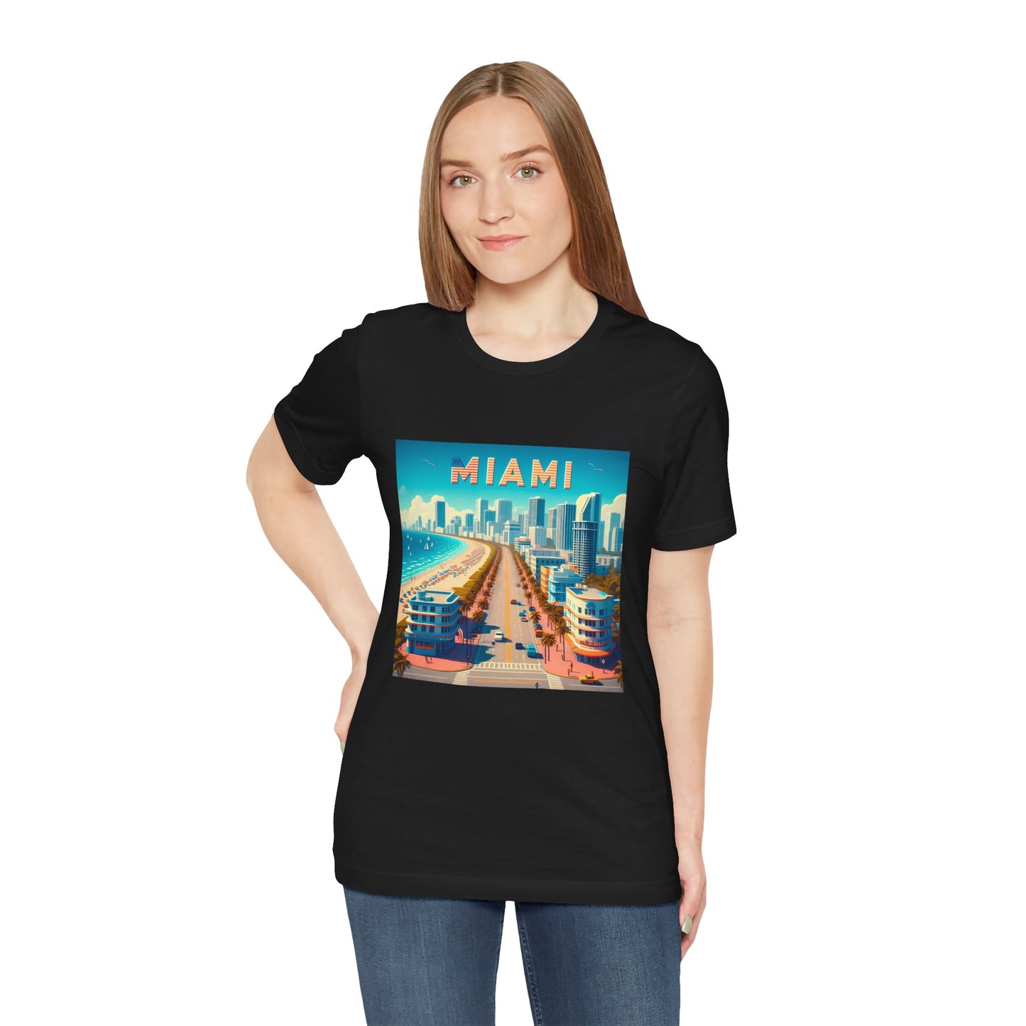 Miami Disney Pixar Style Jersey Short Sleeve Tee