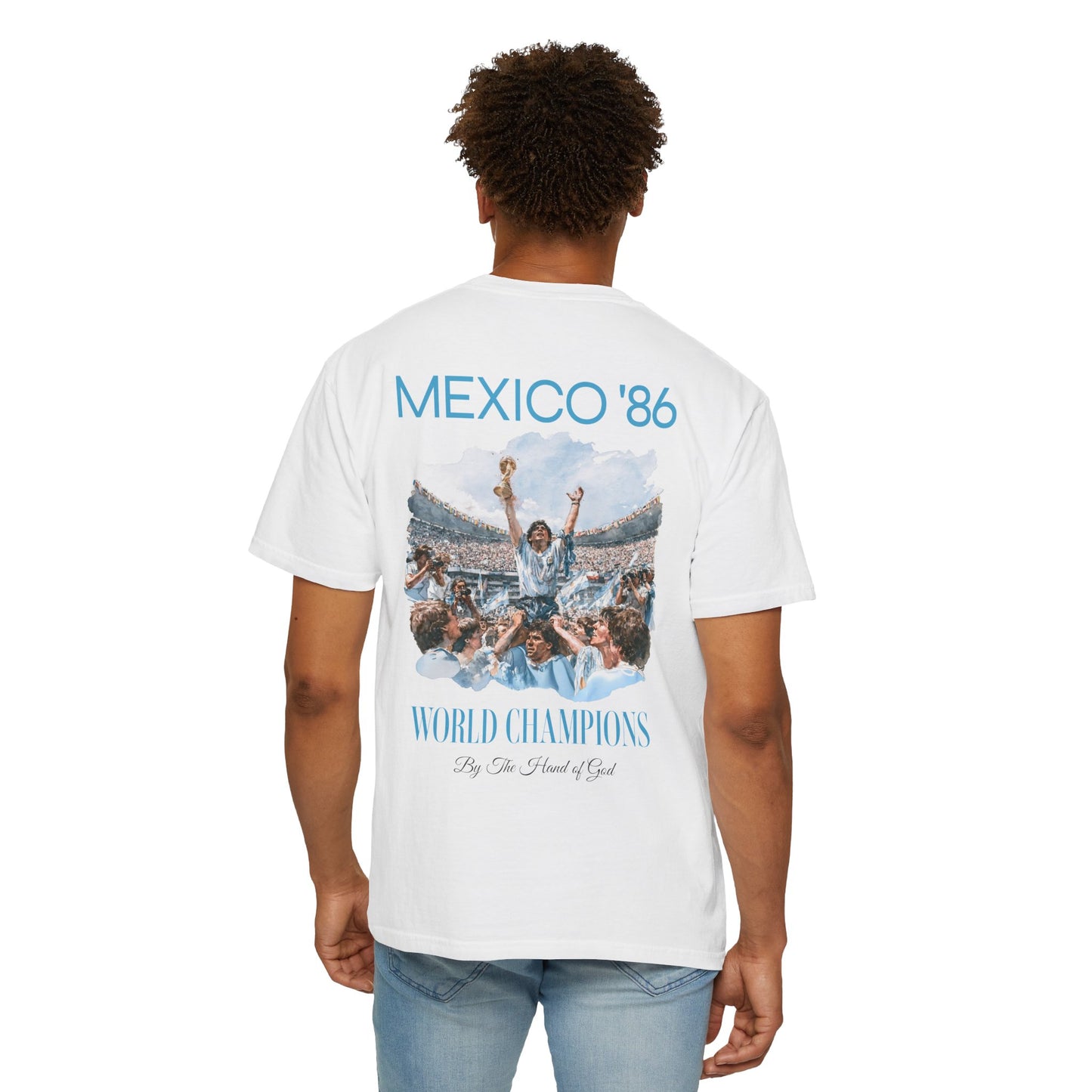 Mexico '86 World Champions Argentina Retro Graphic T-Shirt